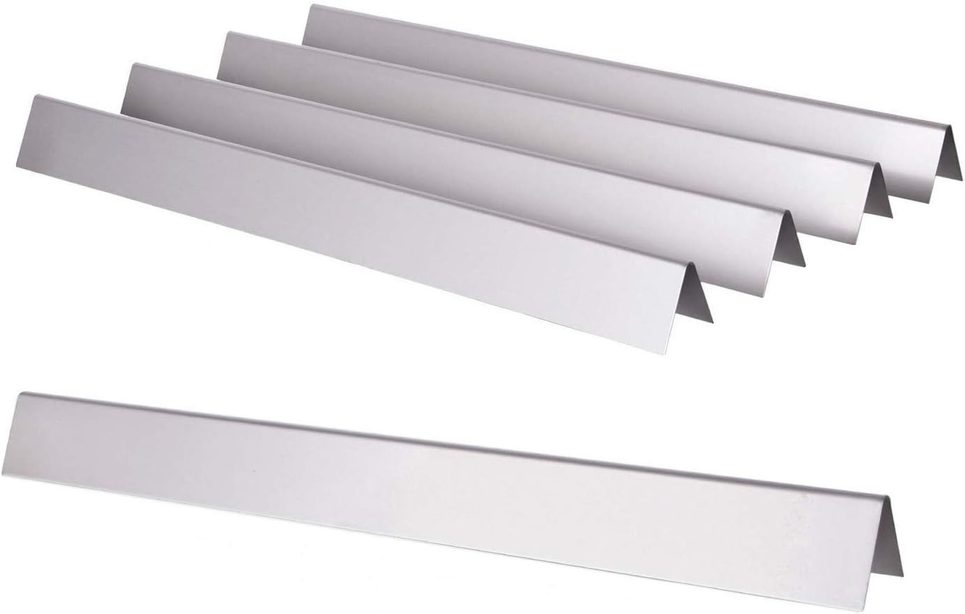 24.5 inch Flavorizer Bar Replacement for Weber 7539, 7540, Genesis 300 Series E-310, E-320, S-310, S-320, EP/CEP 310 & 320 (with Side Mounted Control Panels), 5-Pack Stainless Steel Flavor Bar