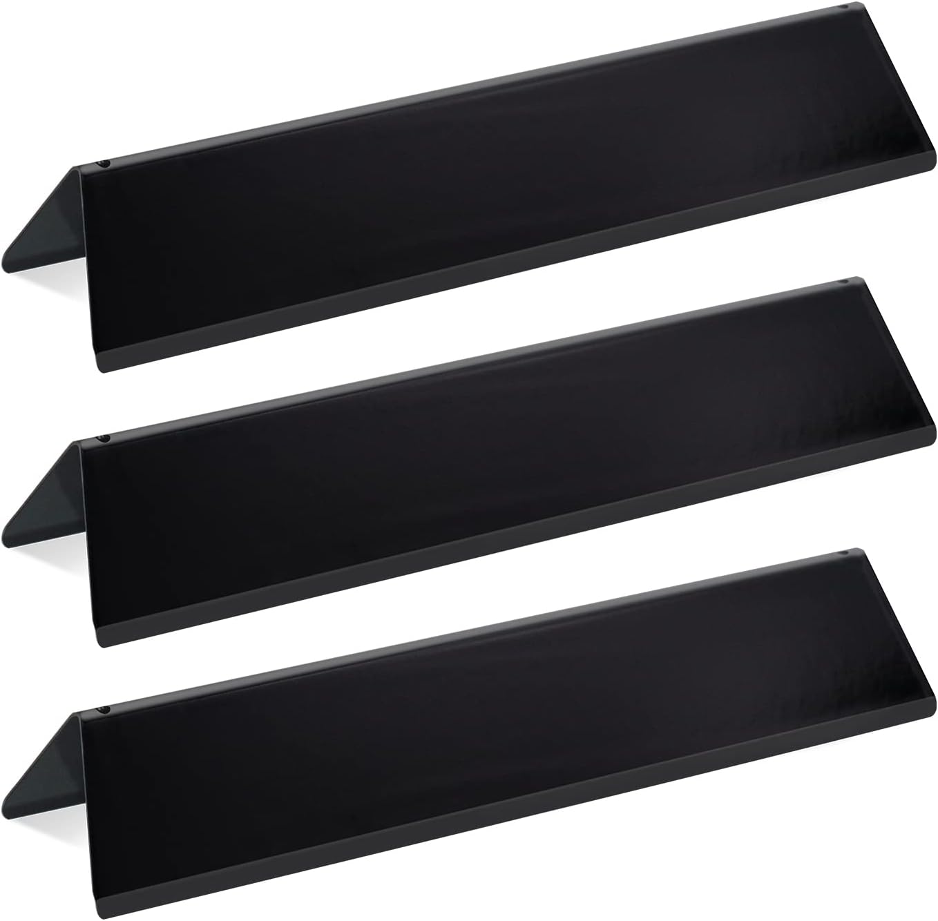 17.5 inch Porcelain Flavorizer Bars Grill Replacement Parts for Weber Genesis 300 Series E310 E320 E330 S310 S320 S330 EP/CEP 310 EP/CEP 320 EP/CEP 330 with Front Control Knob Heating Plate