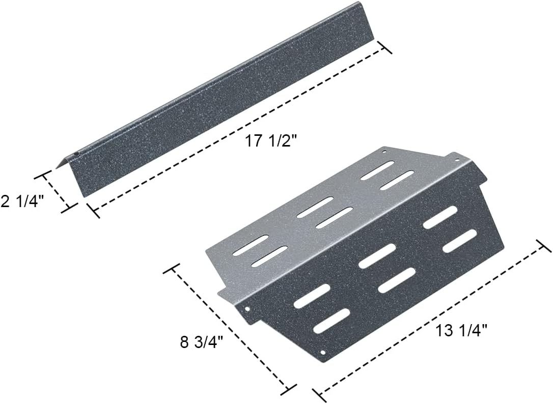 Flavorizer Bars and Heat Deflectors for Weber Genesis 300 Series E310 E320 E330 S310-S330 Grill for Weber Grill Parts Genesis EP/CEP 300 Series with Front Control Knobs, Fit for Weber 7620 7621 7622