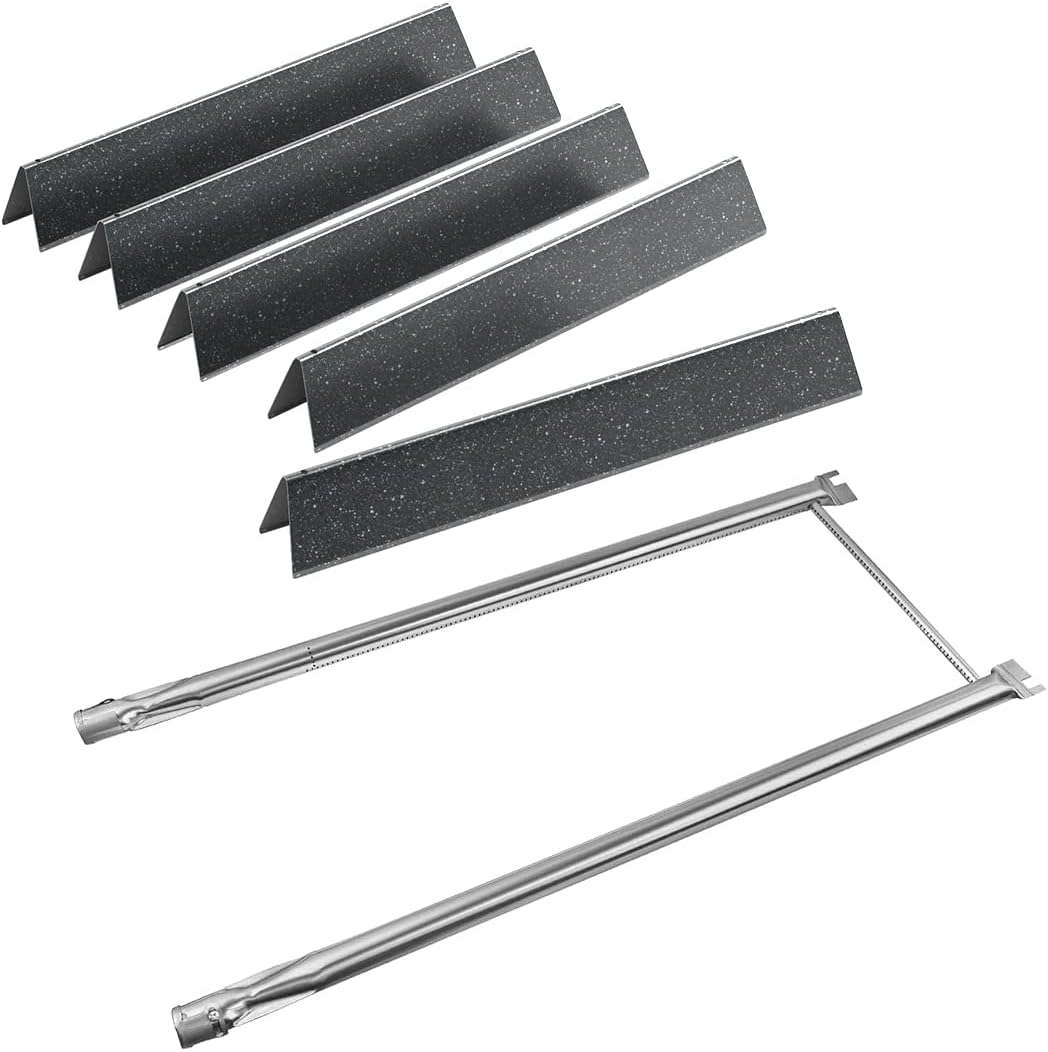 SafBbcue Grill Parts Kit for Weber Genesis II 600 Series Grill,66034/66796 Flavorizer Bars 66687/66042 Heat Deflectors and 67490 Burner Tubes for Weber Genesis II E/S-610 LX E-640 S-640 Grills