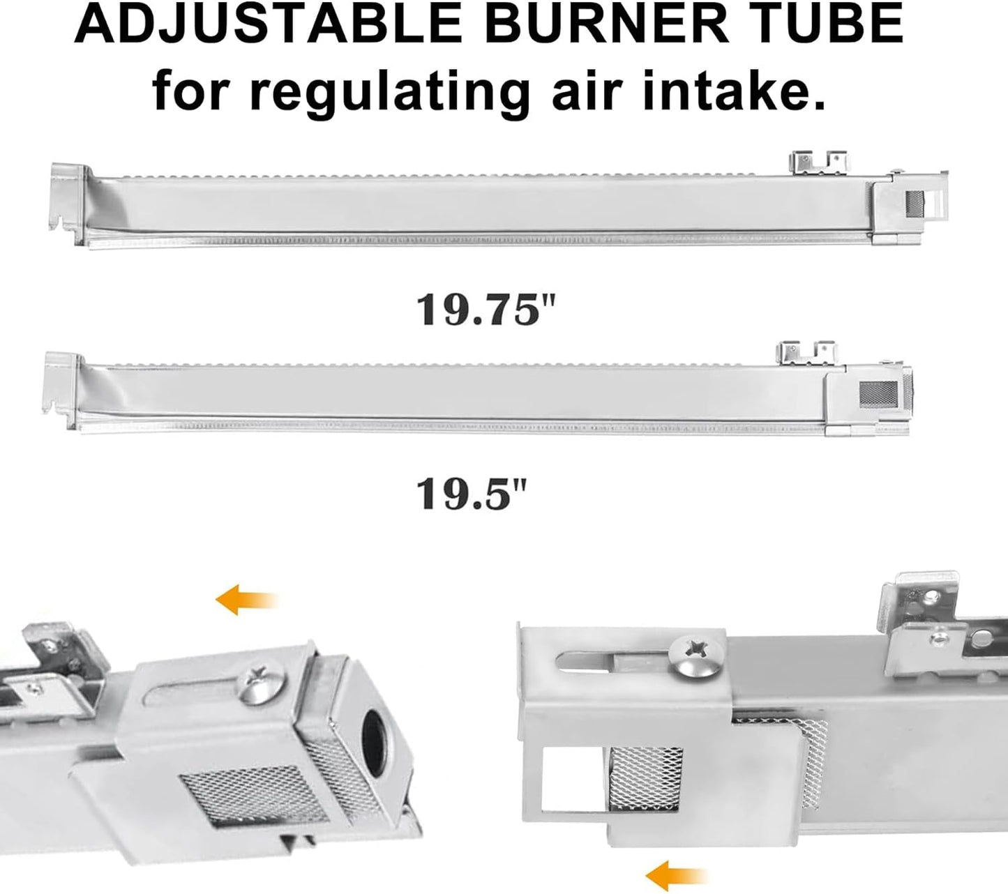 SafBbcue Grill Parts Kit for Weber Genesis II 600 Series Grill,66034/66796 Flavorizer Bars 66687/66042 Heat Deflectors and 67490 Burner Tubes for Weber Genesis II E/S-610 LX E-640 S-640 Grills