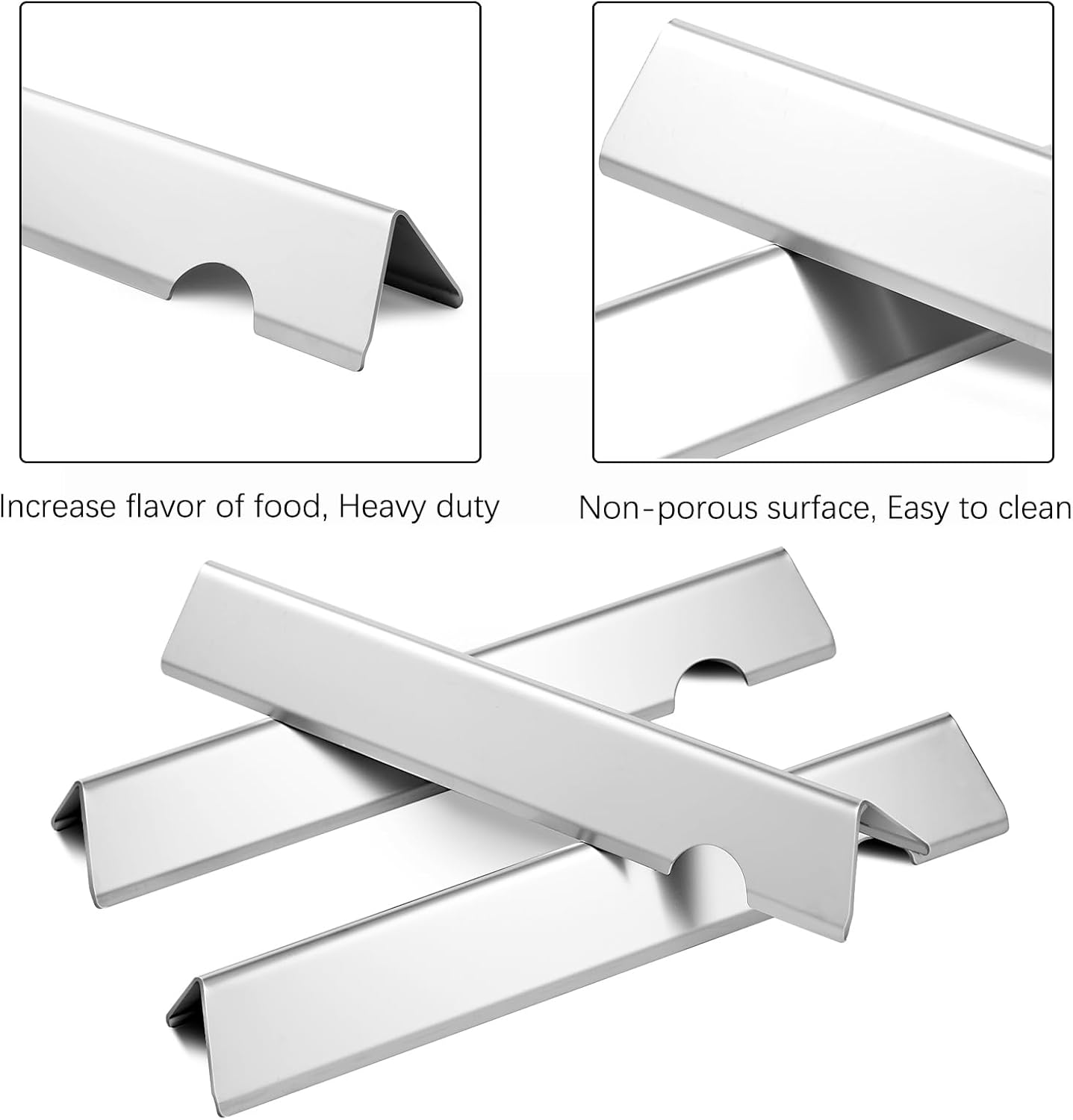 Grill Replacement Parts Flavorizer Bars Heat Deflector for Weber Genesis II Grill Parts GS4 GBS 66794 Flavor Bars 66039 Weber Genesis II 200 Series ii E-210 ii E-240 ii S-210 ii LX E-240 ii LX S-240