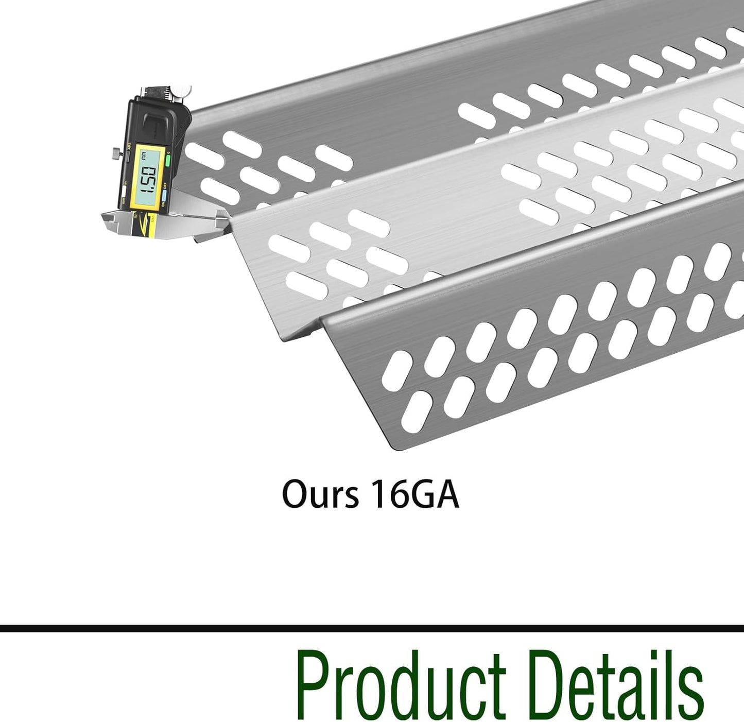 Grill Burner Grill Heat Plates for American Outdoor Grill 30NB, 30PC, Heat Shield Burner Covers Flame Tamer Pipe Tube BBQ Gas Grill Replacement Parts