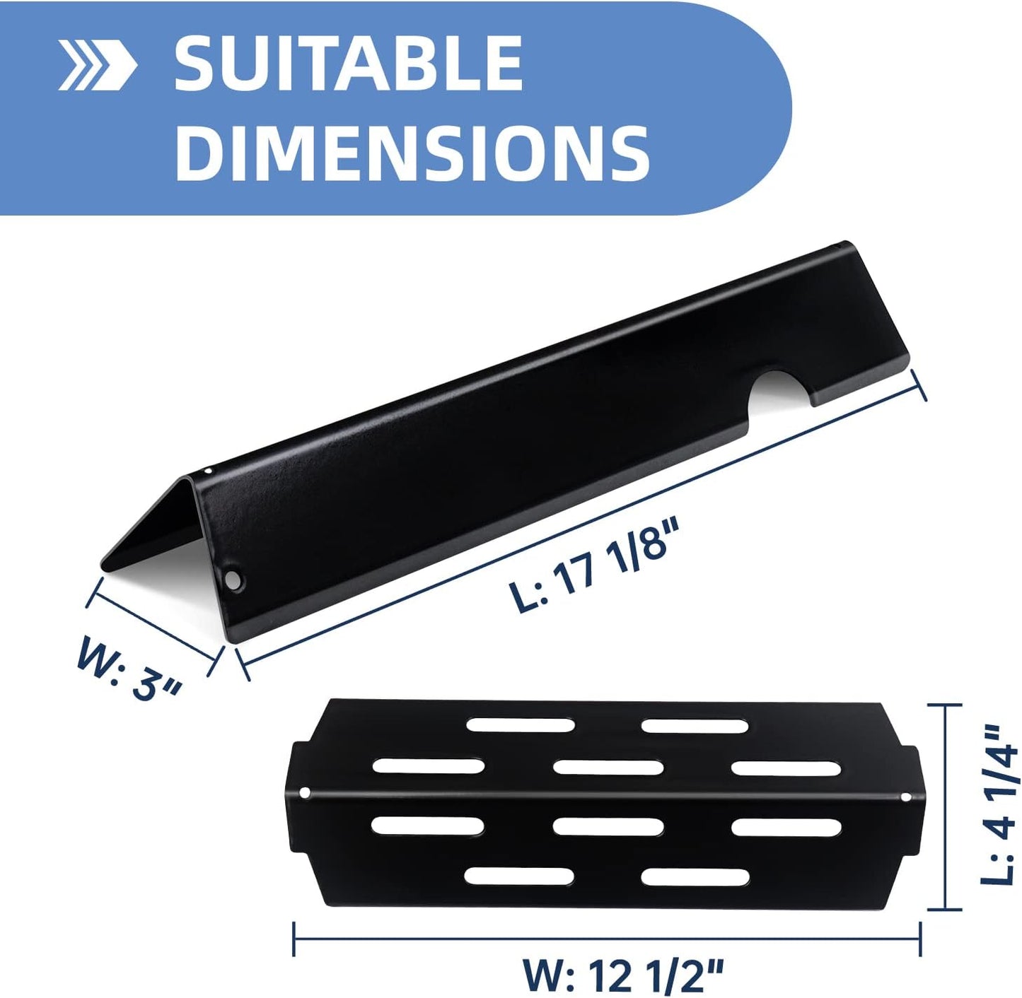 Flavorizer Bars and Heat Deflector 67490 Burner Tube Kit for Weber Genesis II E-410