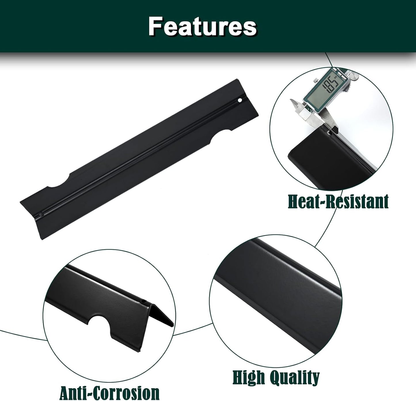 Genesis II E-310 Flavorizer Bars Replacement Parts for Weber Genesis II E-335 II E-310 II SE-310 II E-315 II S-335 GS4 Genesis 2 Grill Parts Genesis E-325S SX-335 SX-325S EX-335 66795 Flavor Bars