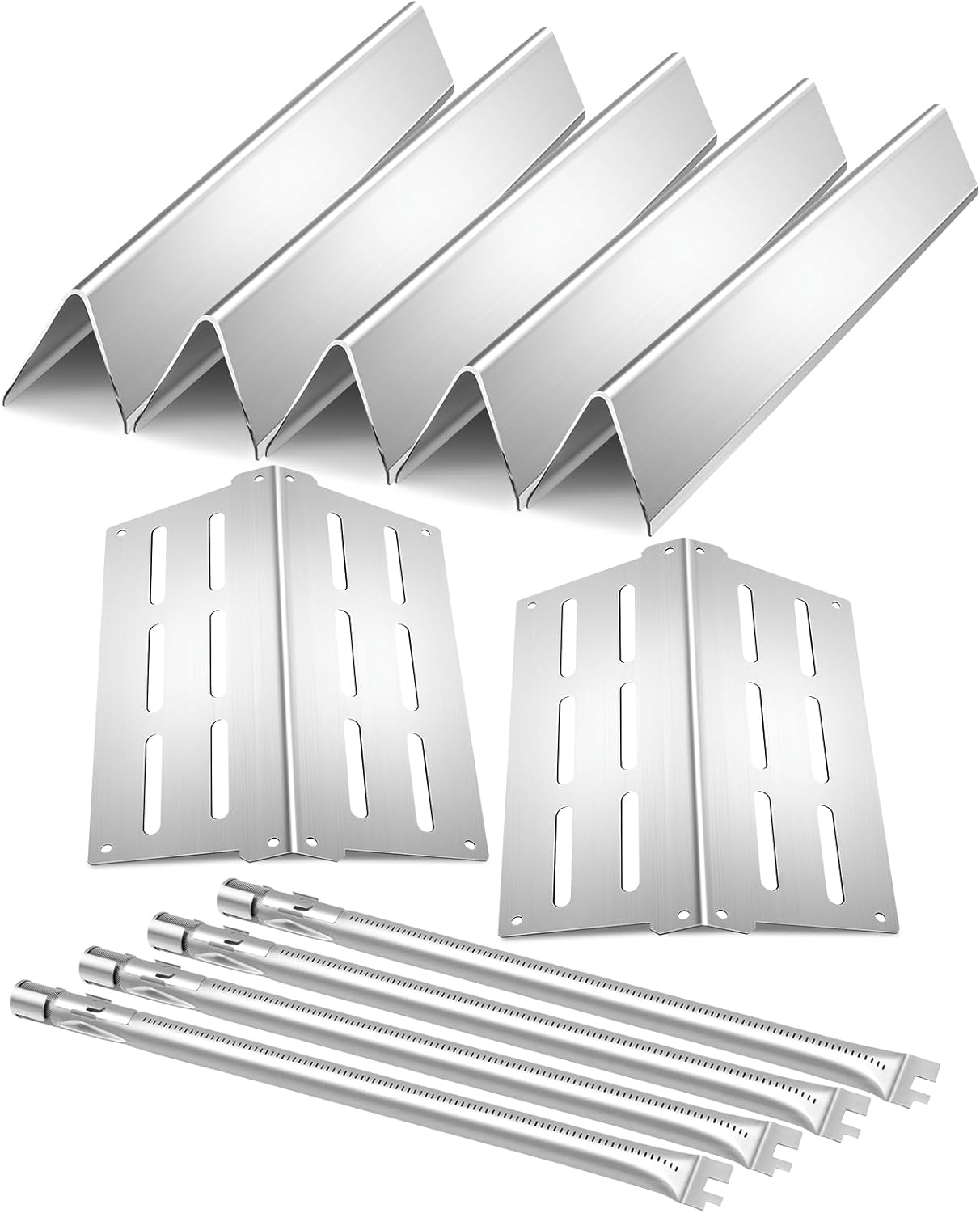 Grill Replacement Parts 7620 Flavorizer Bars 65505 Heat Deflector 3pcs 62752 Burner Tubes Set for Weber Genesis 300 Series E310 E320 E330 EP310 EP320 EP330 S310 S320 S330 Grills Accessories