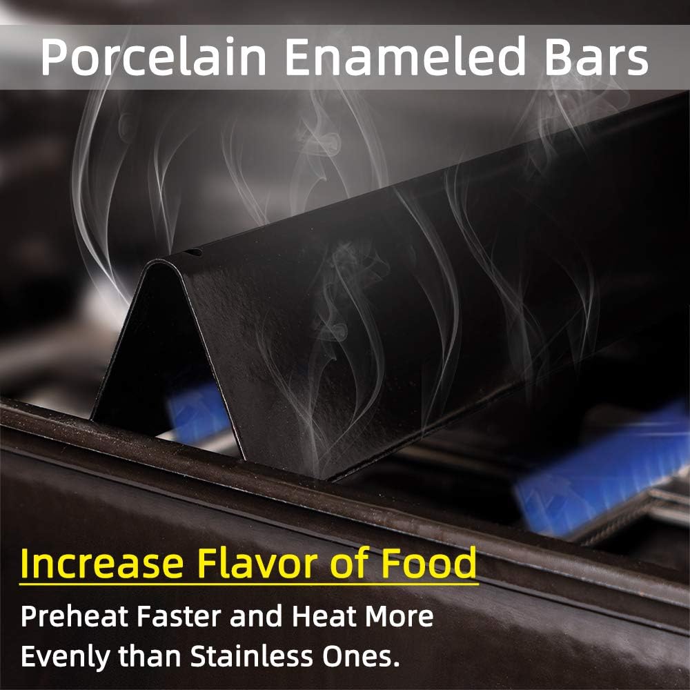 24.5" Porcelain Flavorizer Bars for Weber Genesis 300 Series Side-Control – 5-Pack