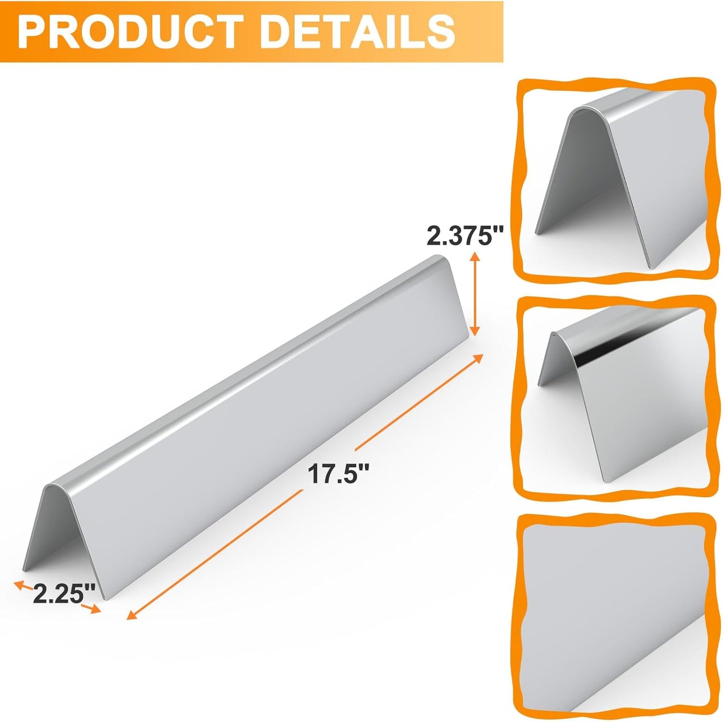 Grill Parts Kit for Weber Genesis 300 310 330 Genesis E330 E310 S310 S330 EP330 S320 E320 Grill Parts 17.5" Flavorizer Bars, Genesis 7528 Grates Heat Deflector Grill Parts Kit, 3Pcs 62752 Burner Tube