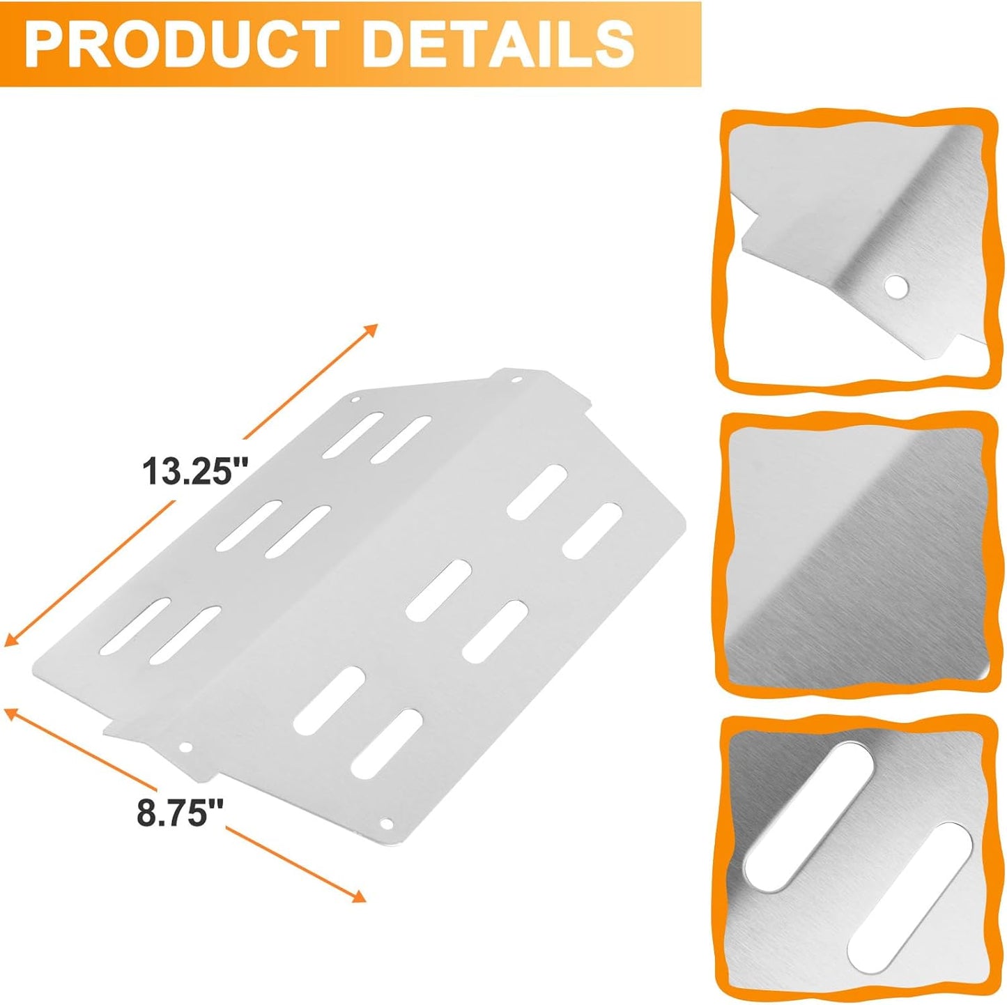 Grill Parts Kit for Weber Genesis 300 310 330 Genesis E330 E310 S310 S330 EP330 S320 E320 Grill Parts 17.5" Flavorizer Bars, Genesis 7528 Grates Heat Deflector Grill Parts Kit, 3Pcs 62752 Burner Tube