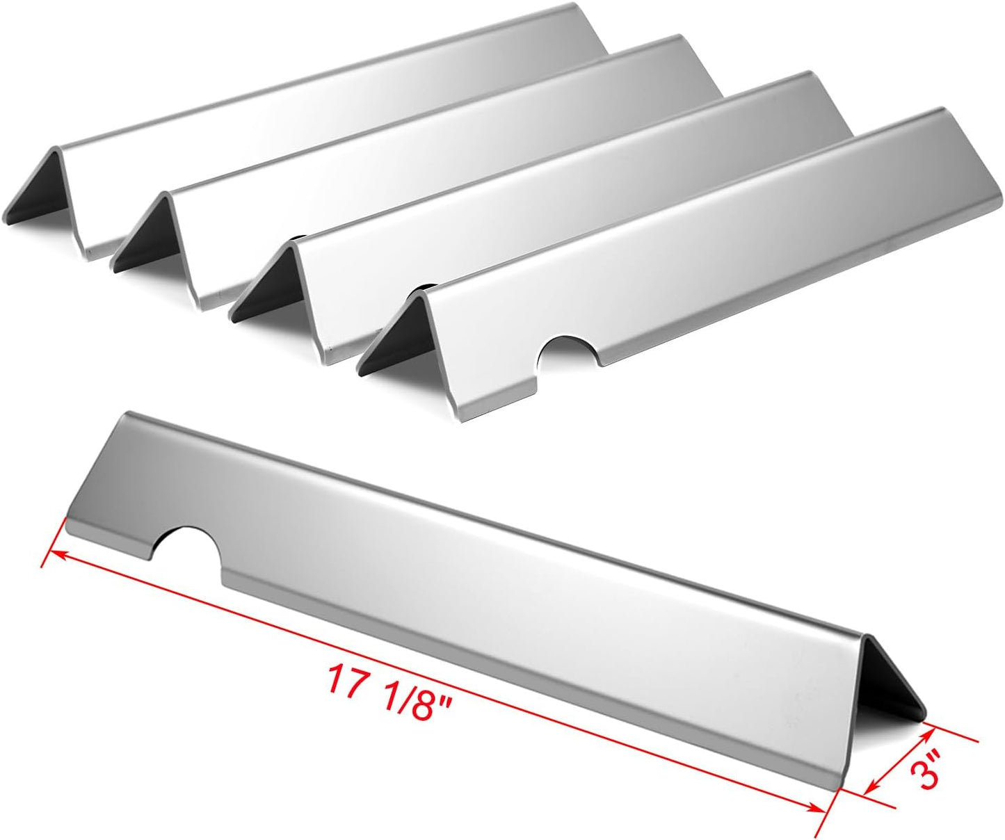 Genesis II Replacement Flavorizer Bars 66795 Parts for Weber Genesis II E-310 E-335 E-330 II GS4 Grill Parts 66032 Flavor Bars Weber Genesis II Grill Part Genesis 2 LX 300 Series LX S-340 E-340 E-325S