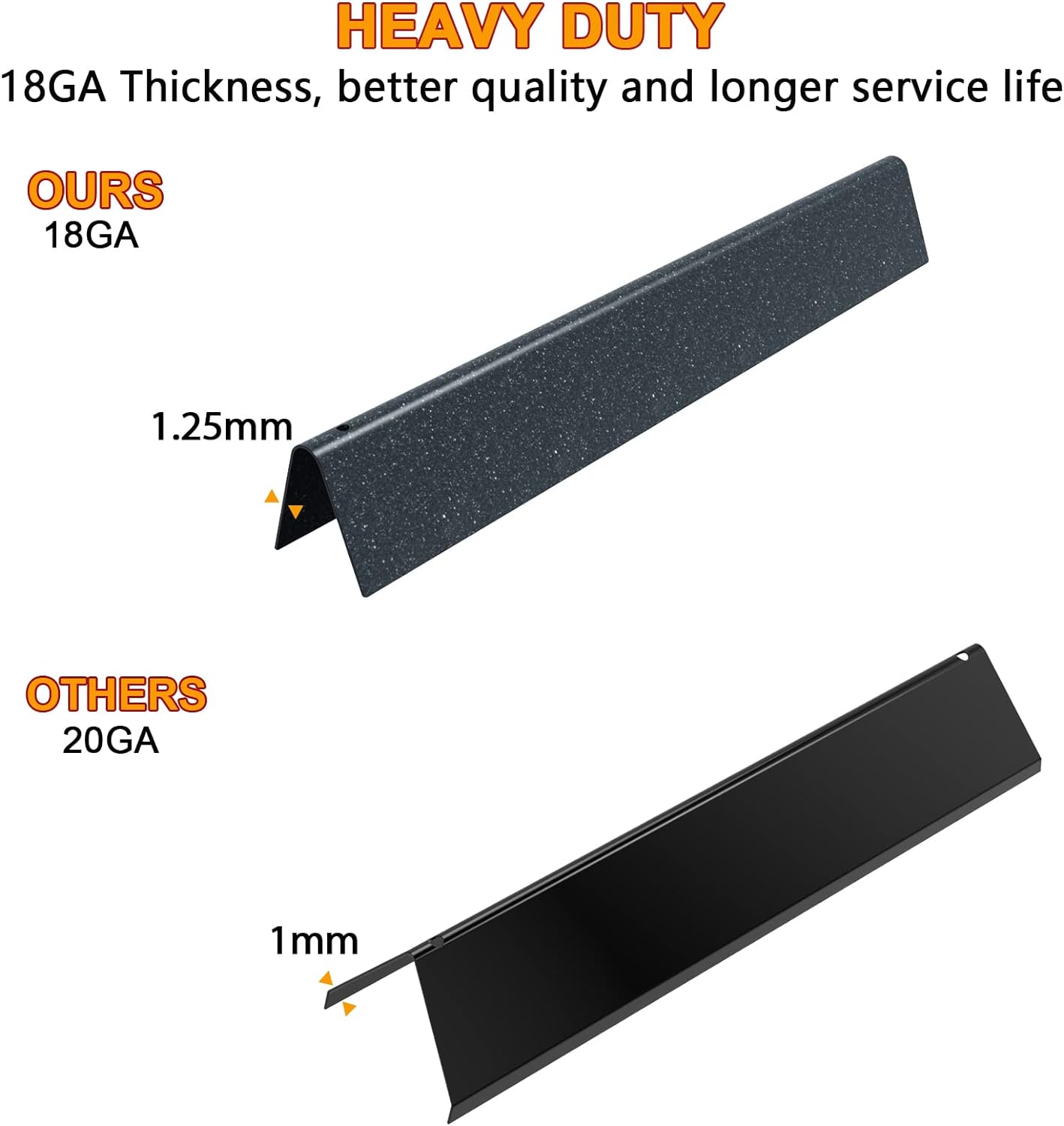 Grill Replacement Parts for Weber Genesis 300 SER Genesis E330 E310 S310 E320 S330 S320 EP330 EP310 Grill Parts, Genesis Burner Tube 7621 Flavorizer Bars Porcelain Steel Genesis Grill Parts