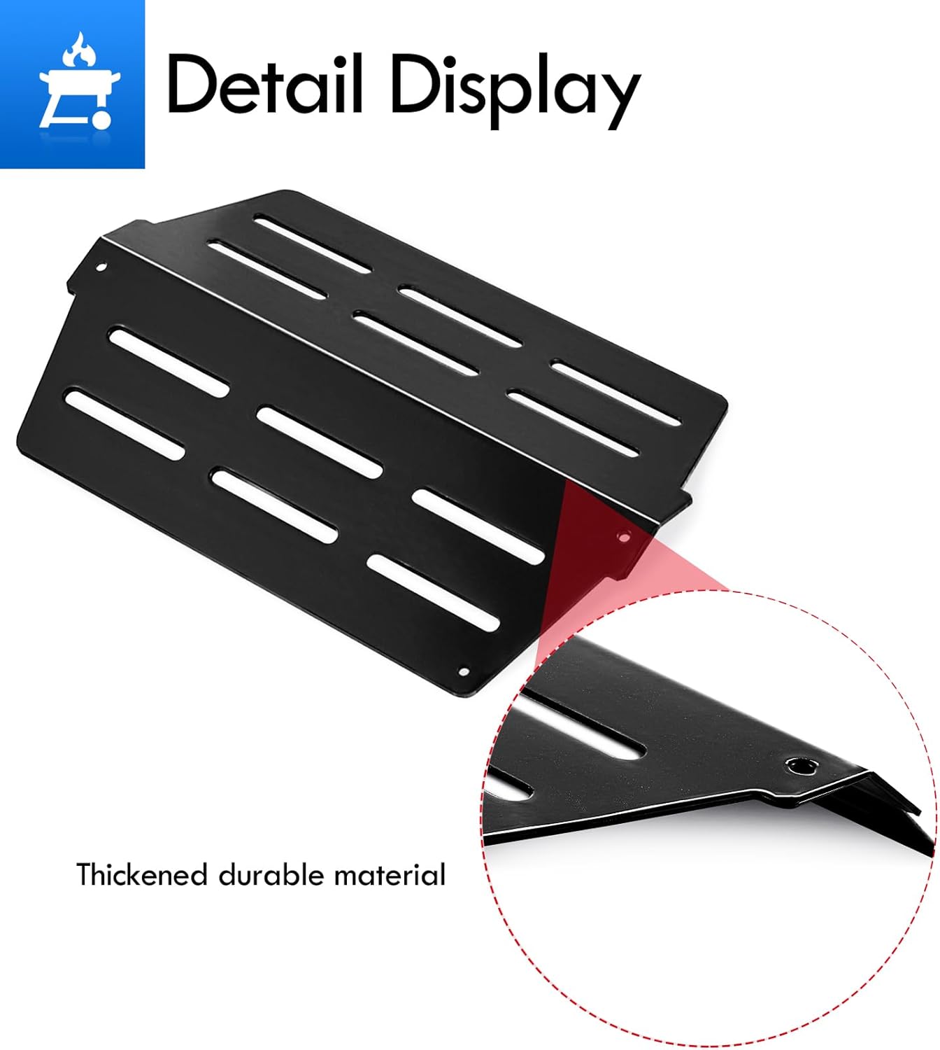 Genesis E330 Grill Parts 7621 Flavorizer Bars Heat Deflectors Burners Replacement Parts for Genesis Grill Parts E-310 Parts E-330 Flavorizer Bars S-330 S-310 E-320 Porcelain Genesis 300 Grill Parts
