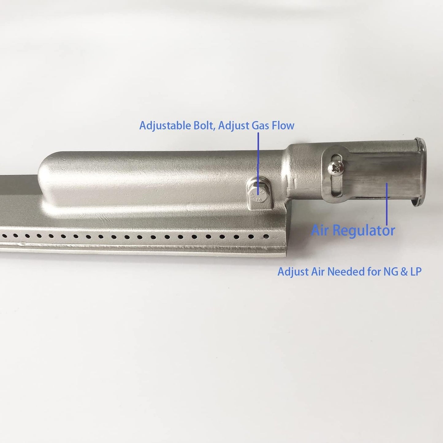 4-Pack Cast Stainless Steel Grill Burners for Bull, Cal Flame, Lion, Blaze & More