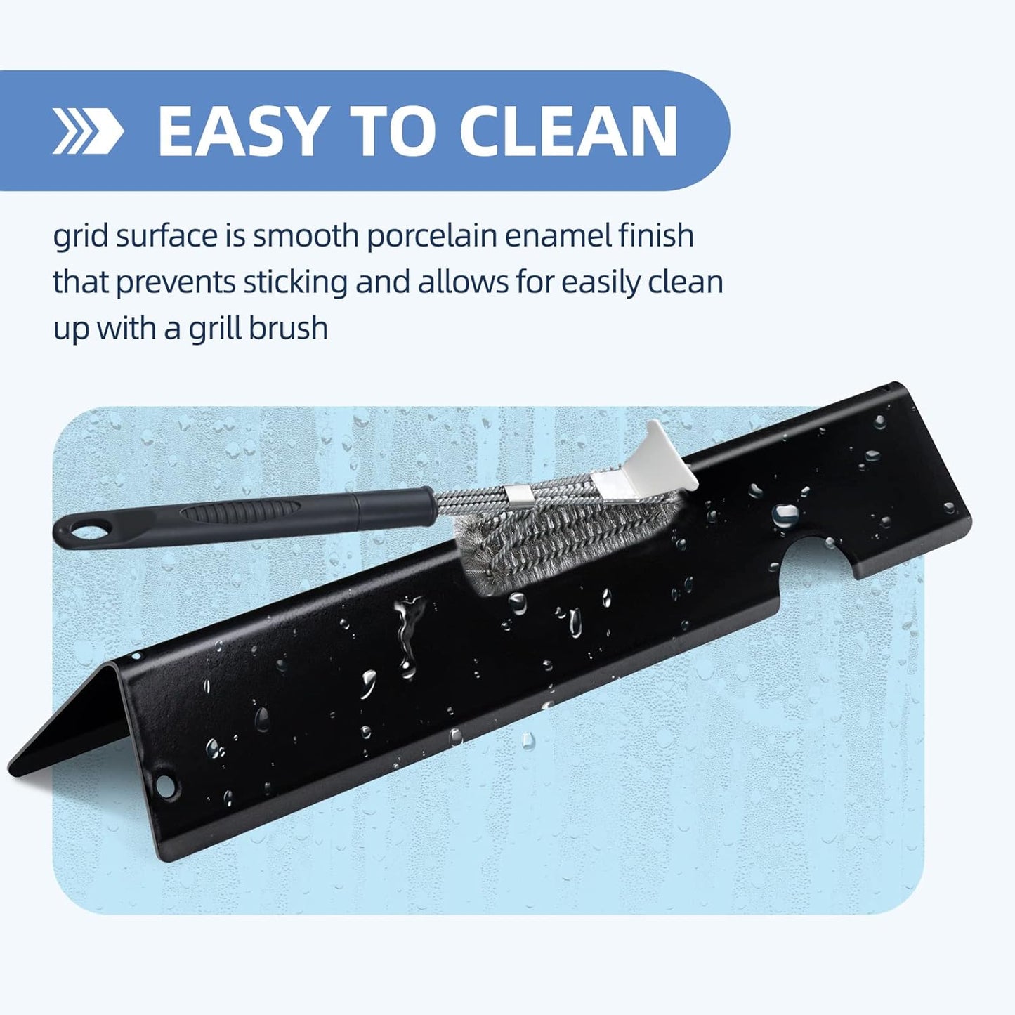 Flavorizer Bars and Heat Deflector 67490 Burner Tube Kit for Weber Genesis II E-410