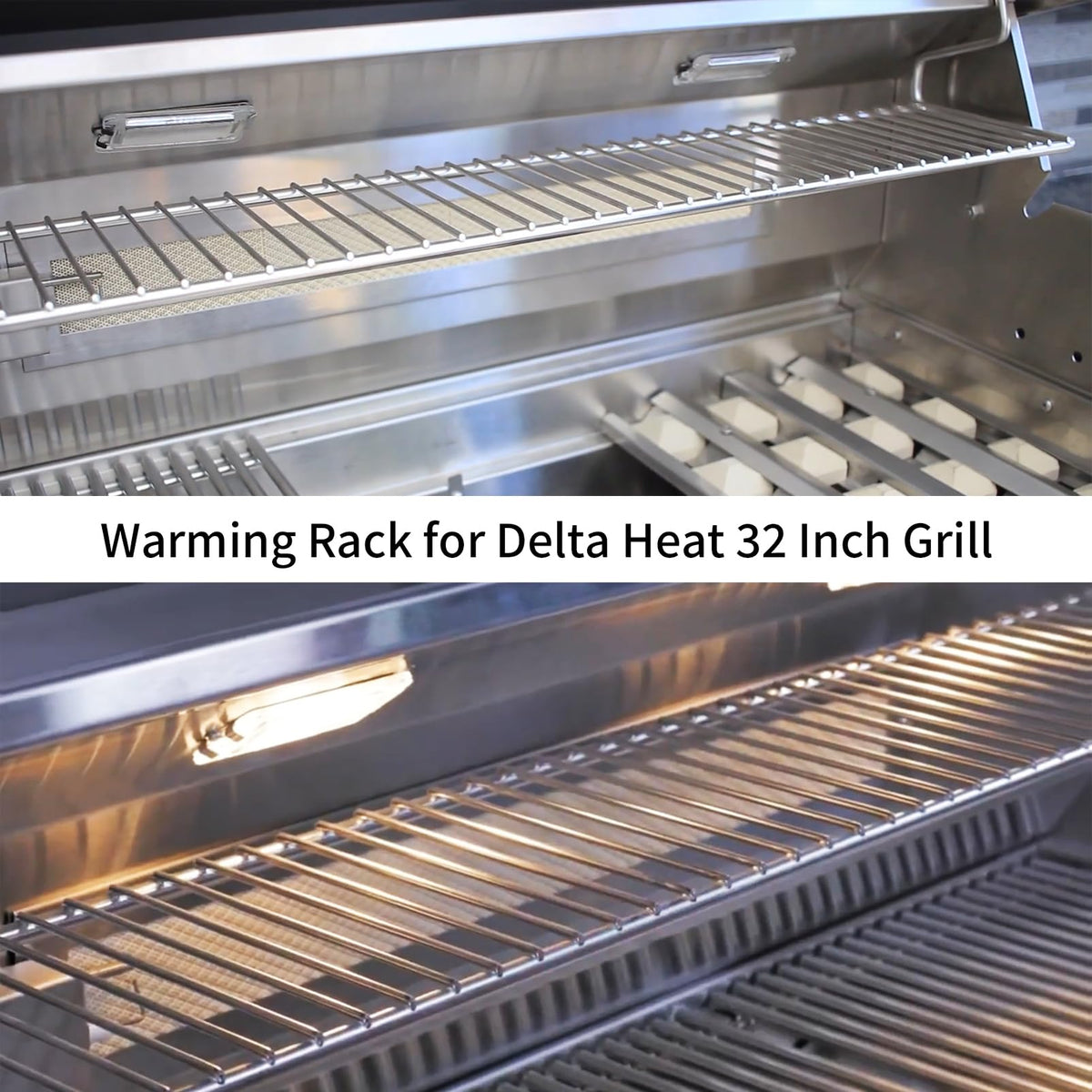 topgrillparts Delta Heat 32 Inch/Twin Eagle Warming Rack S13960 - usage scene
