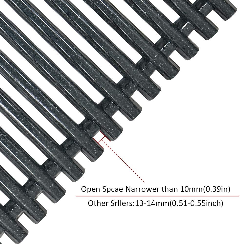 7525 Porcelain Enameled Grates (17.4 x 11.8 x 0.25) for Weber Spirit 300 Series, Spirit 700, Genesis Silver Gold B/C Replacement Weber 7525 Grates