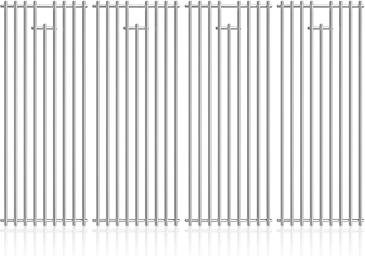 15 Inch Stainless Steel Cooking Grid Grate for Weber 7522, Spirit 200, Spirit E200, S200, S210, E210, Spirit 500,Genesis Silver A, Grill Replacement Parts for Weber 7521 7522 7523 65904 65905