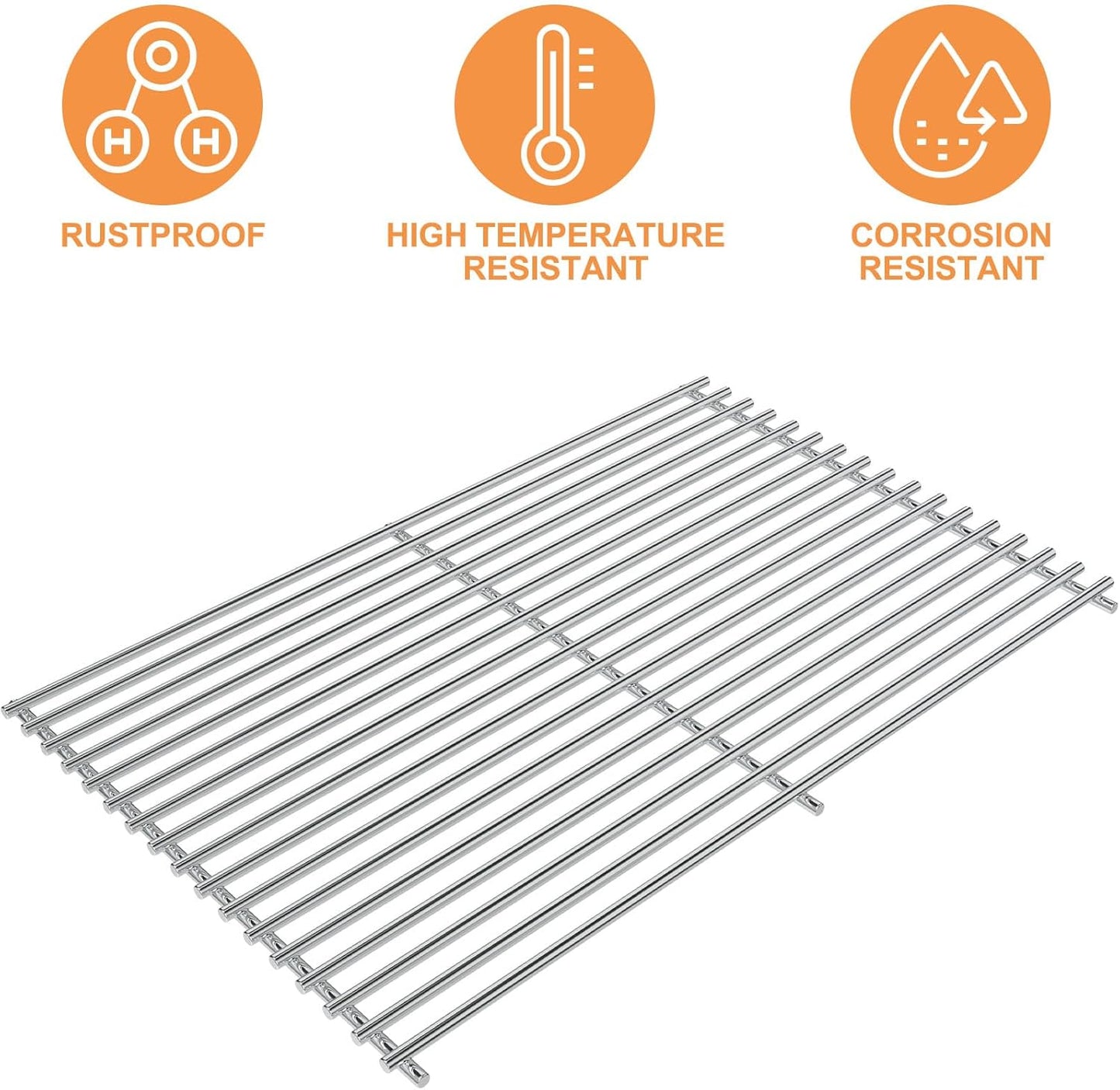 65937 7528 Grill Grates 19.5" Replacement for Weber Genesis Grill Parts 300 Series