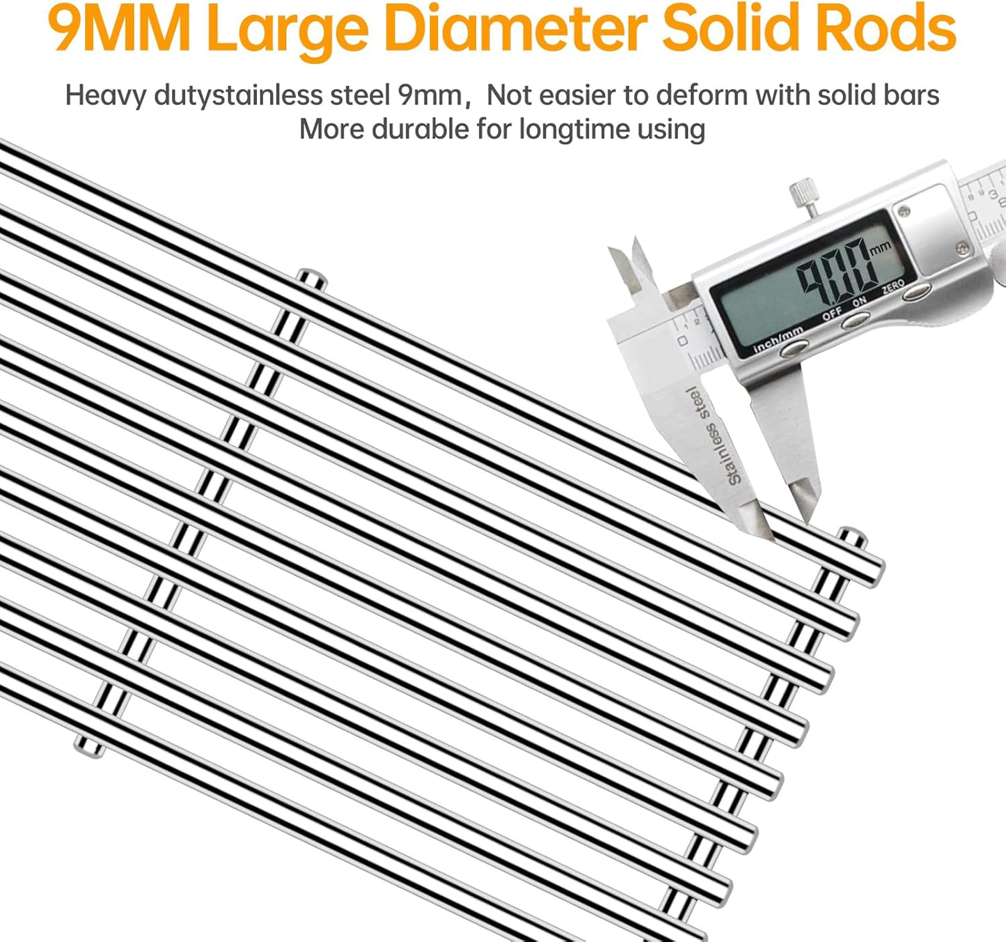 9mm Stainless Steel Cooking Grates & Flame Tamer Kit for Blaze 3-Burner Grills