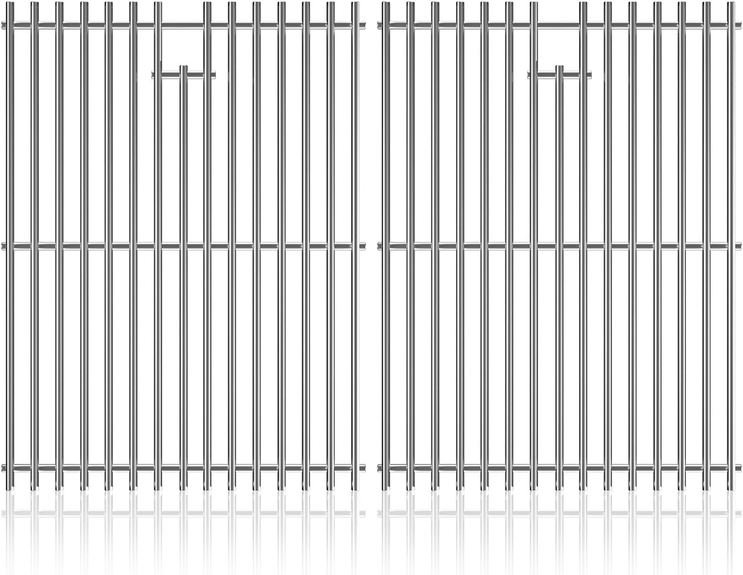 3Pack Stainless Steel Replacement Grill Parts for for Weber Genesis 2 GS4 Grates 66089 66097 LX 400 SER GBS S-435, Weber Genesis II E-410, E-435, S-435, SE-410, Kitchen-aid 720-0856V 740-0781