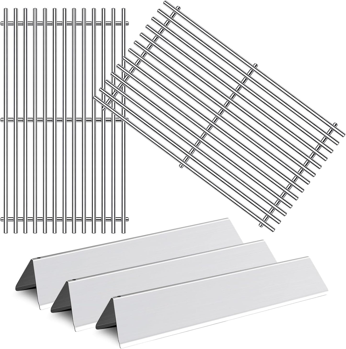 7536 7525 Grill Grates With Flavorizer Bars Replacement for Weber Spirit Grill Parts