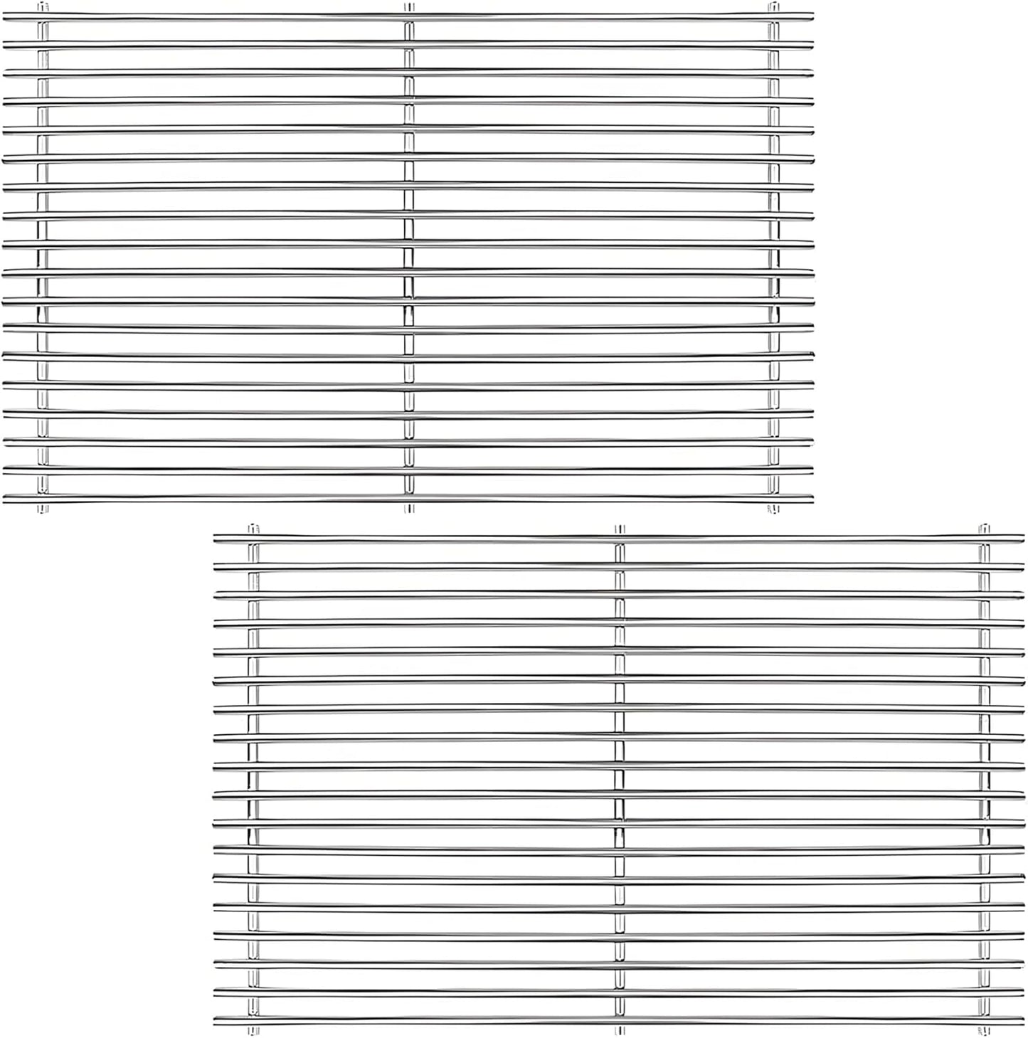 Grill Grates for Weber Genesis 300 Series, Cooking Grates Grill Parts for Weber Genesis E310 E320 E330 S310 S320 S330, 19.5" Stainless Steel BBQ Grids Replacement for Weber 7528/7524 Cast Iron Grate