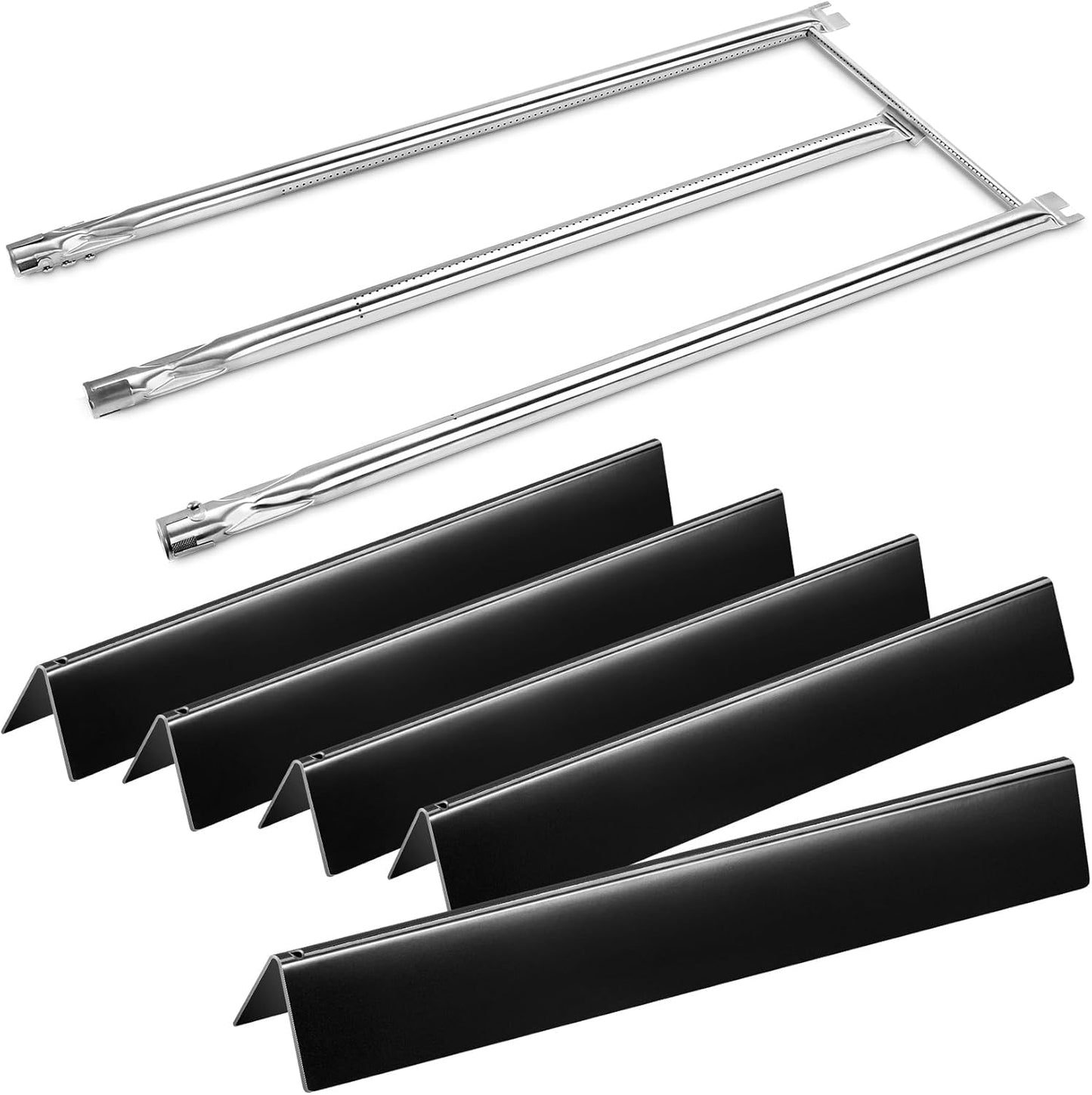 24.5" Flavorizer Bars Replacement for Weber Genesis 300 Series, Genesis E-310 E-320 E-330 S310 S320 Grill (with Side-Mounted Control), 7539 Porcelain-enameled Steel, 5 Pack