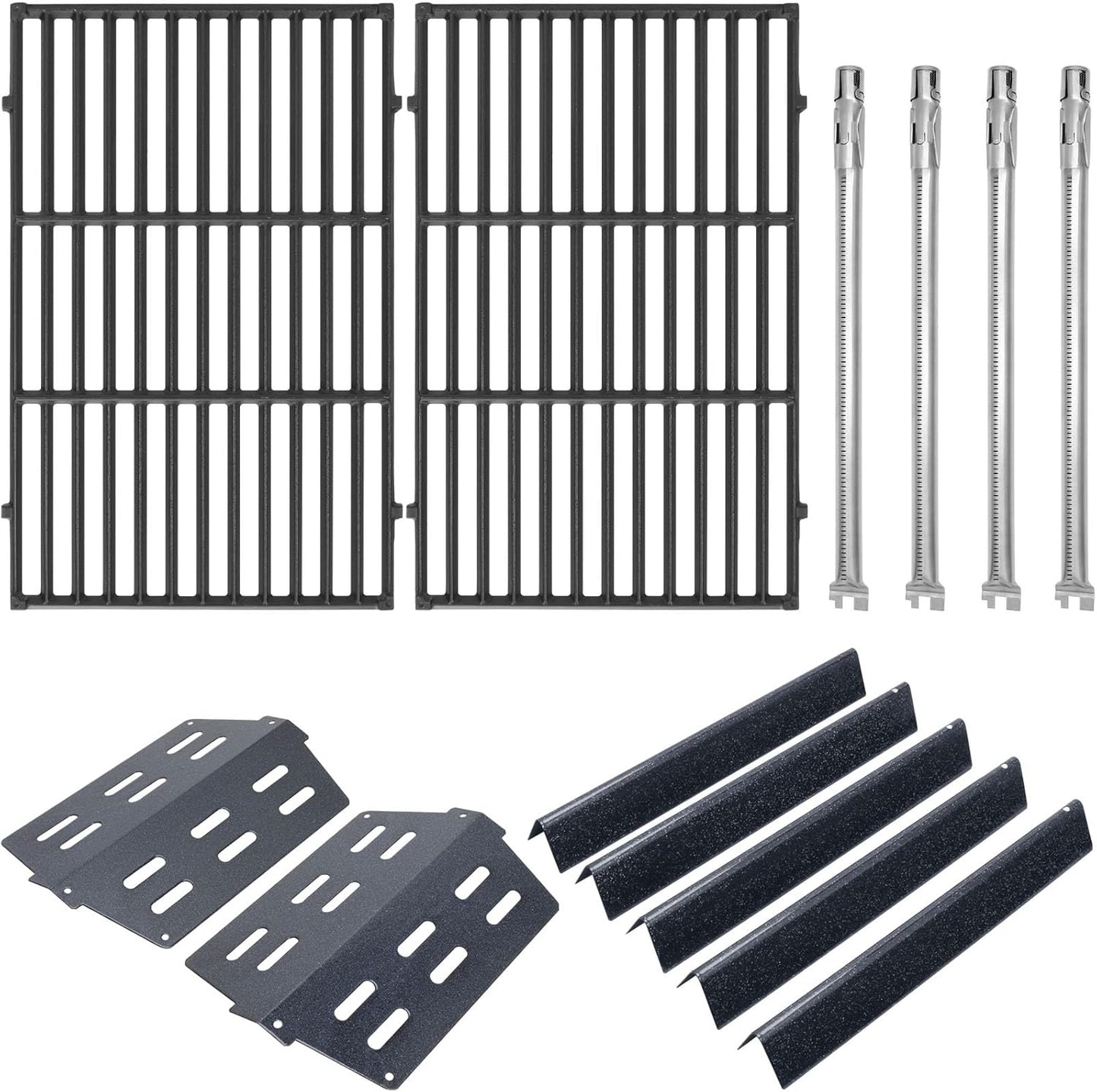 Grill Parts Kit for Weber Genesis 300 310 330 Genesis E330 E310 S310 S330 EP330 S320 E320 Grill Parts 17.5" Flavorizer Bars, Genesis 7528 Grates Heat Deflector Grill Parts Kit, 3Pcs 62752 Burner Tube