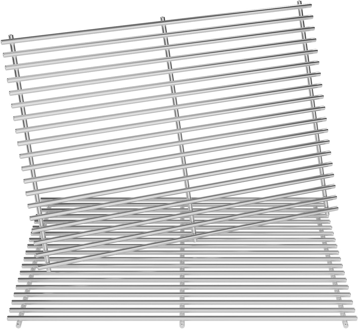 3Pack Stainless Steel Replacement Grill Parts for for Weber Genesis 2 GS4 Grates 66089 66097 LX 400 SER GBS S-435, Weber Genesis II E-410, E-435, S-435, SE-410, Kitchen-aid 720-0856V 740-0781