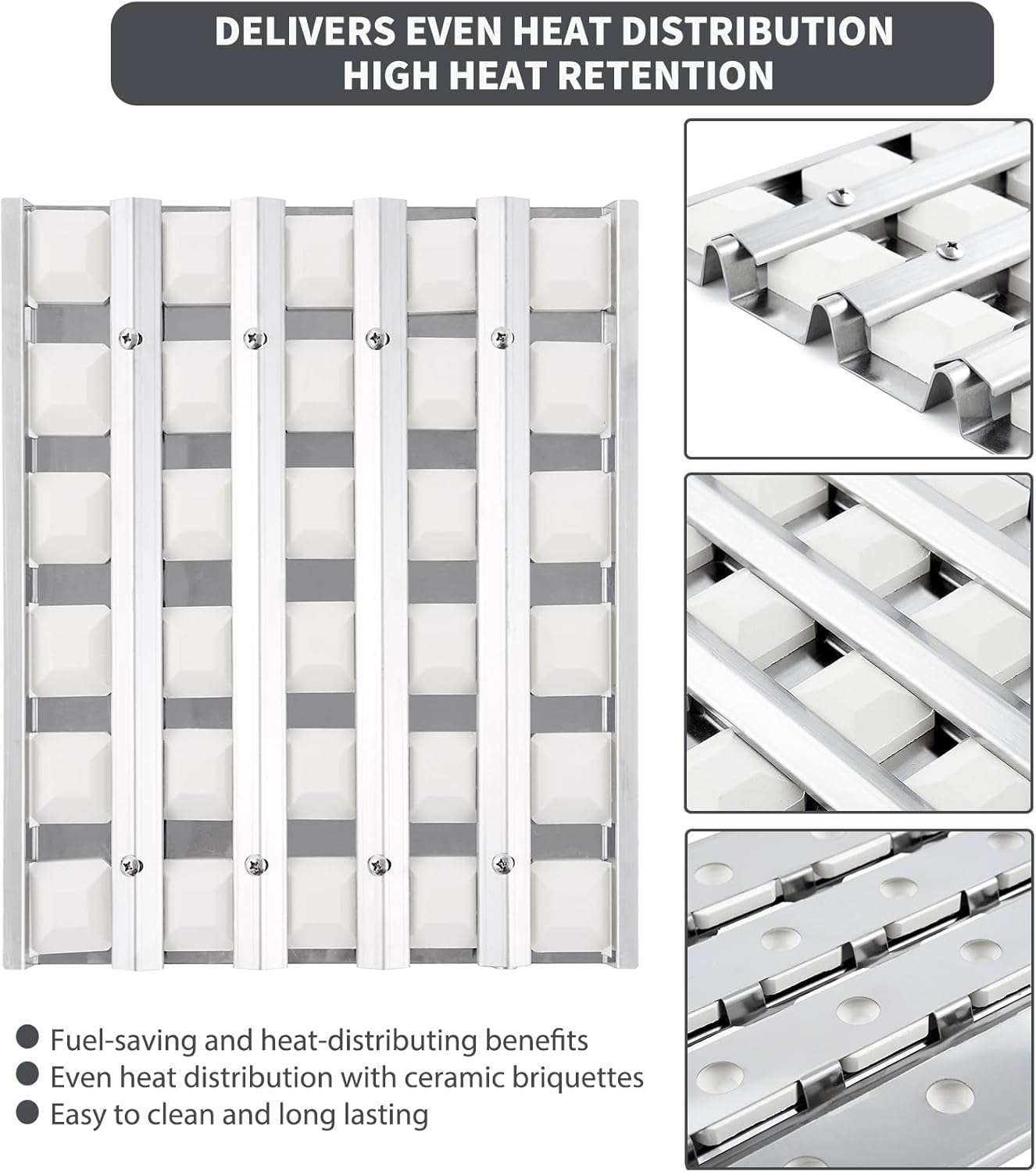 510-1024 Briquette Tray Replacement Parts for Alfresco Grill Parts Alfresco Artisan ARTP AAEP Series Grills Heat Trays AAEP36 ARTP36 AAEP26 Ceramic Briquettes Assembly 1 Pack
