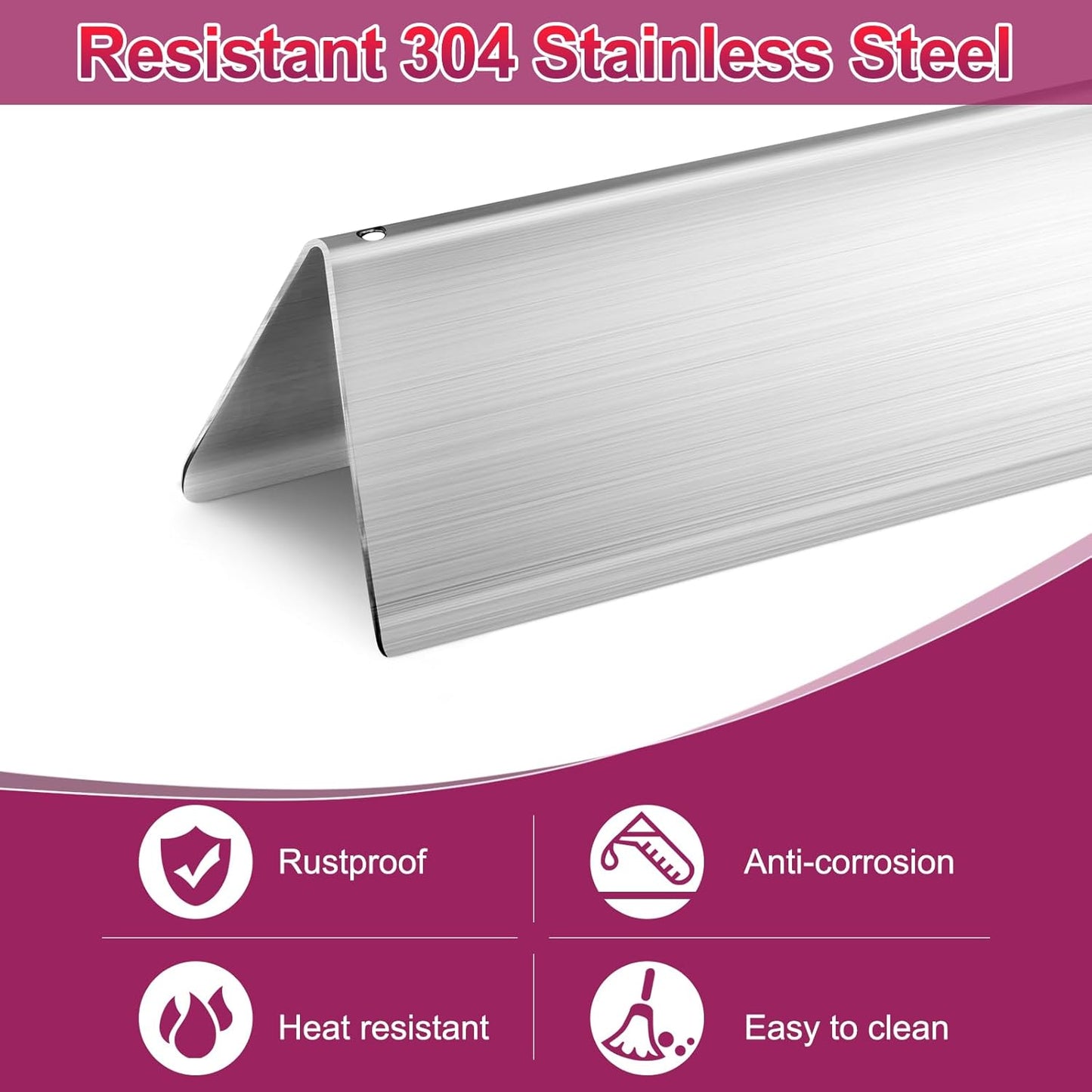 7637 Grid Grates 7635 Stainless Steel Flavorizer Bar with Burner for Weber Replacement for Spirit 200 Series