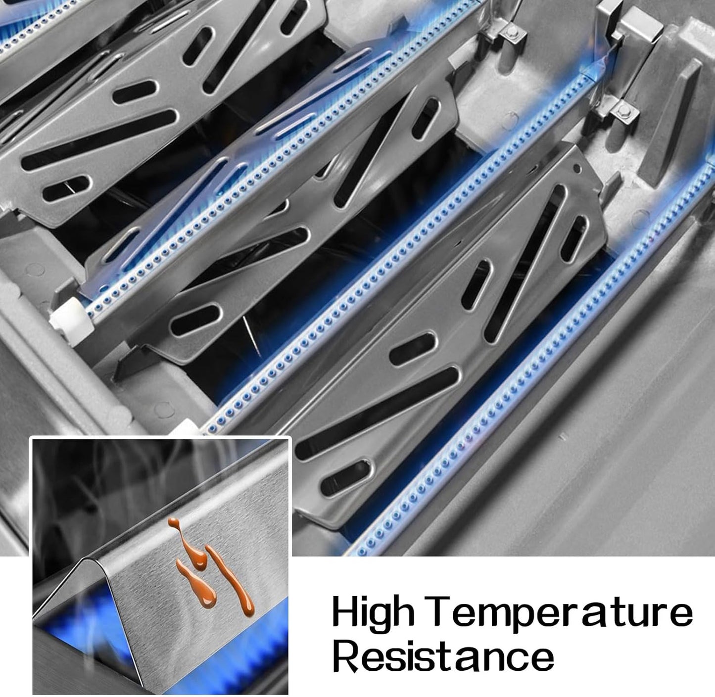Flavorizer Bars and Heat Deflectors Grill Parts Repair Kit for Weber Genesis II 310