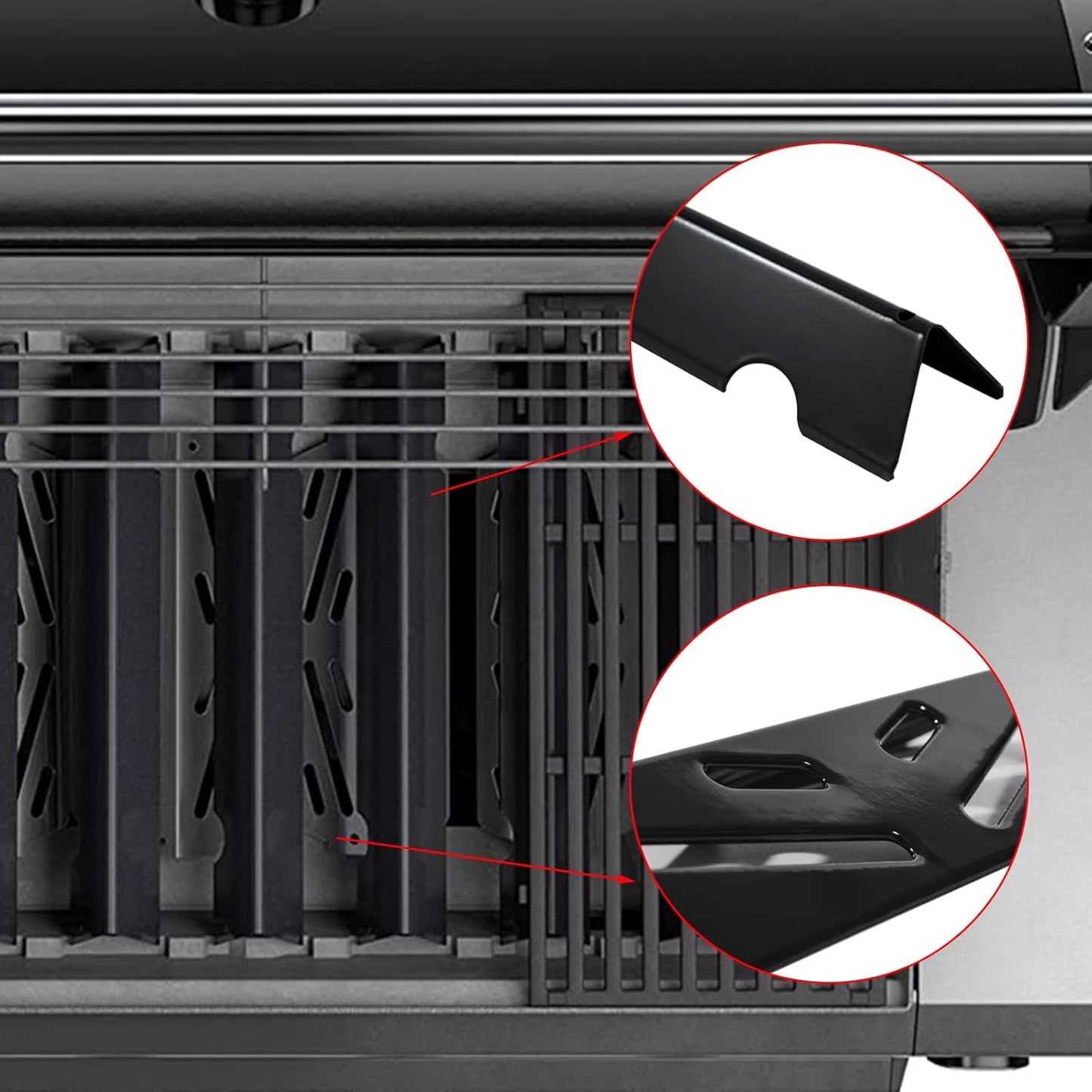 Genesis II E-310 Flavorizer Bars Grill Parts for Weber Genesis II E-335 E-315 GS4 Grill Replacement Parts 66032 Flavorizer Bars 66040 Weber Genesis II LX 300 Series Heat Deflectors S-310 S-335 Parts