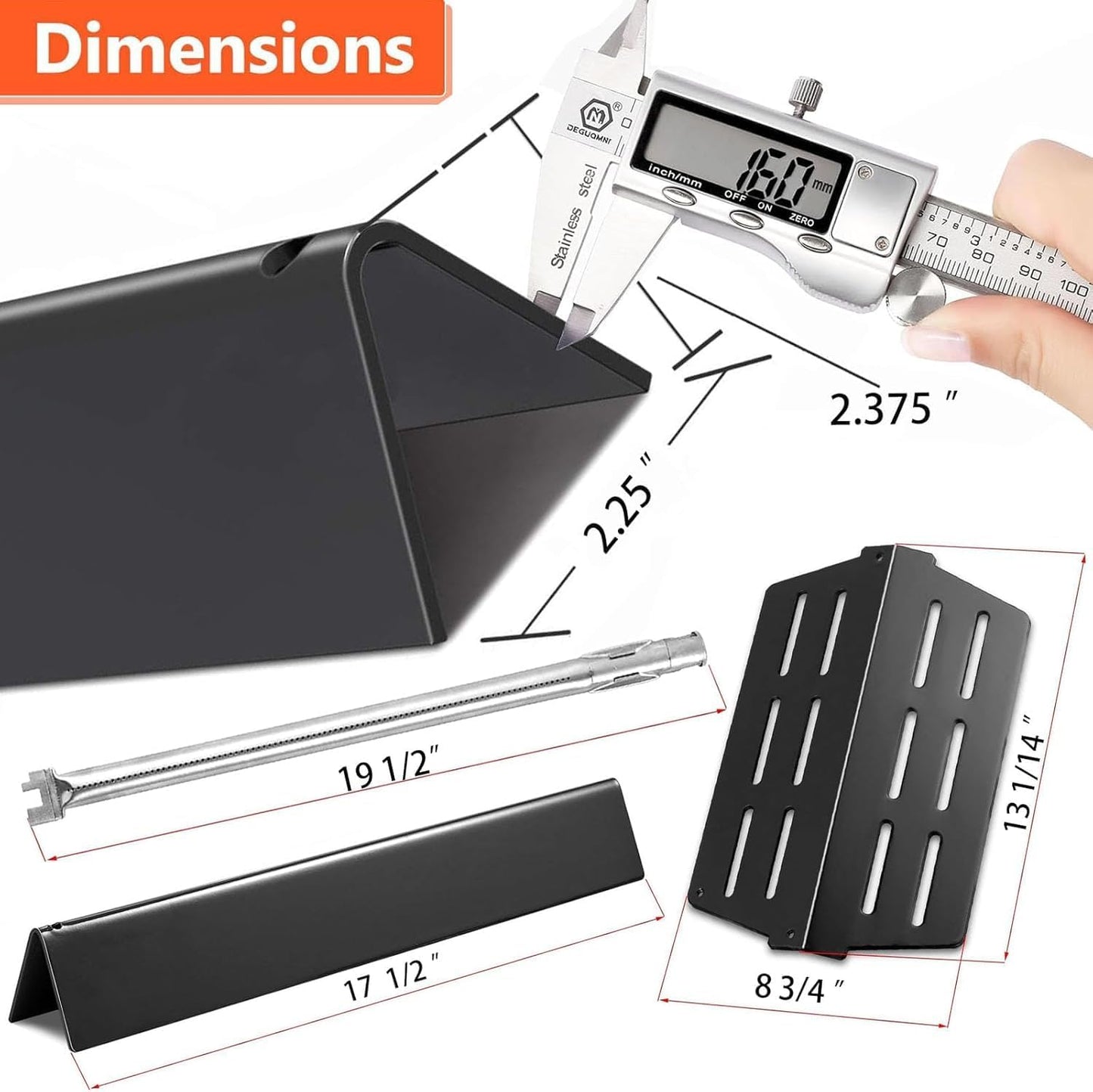 Genesis E-330 Grill 4 Burner 62752Flavorizer Bars 65505 Heat Deflectors Replacement Parts for Weber Genesis GrillParts 300 Series