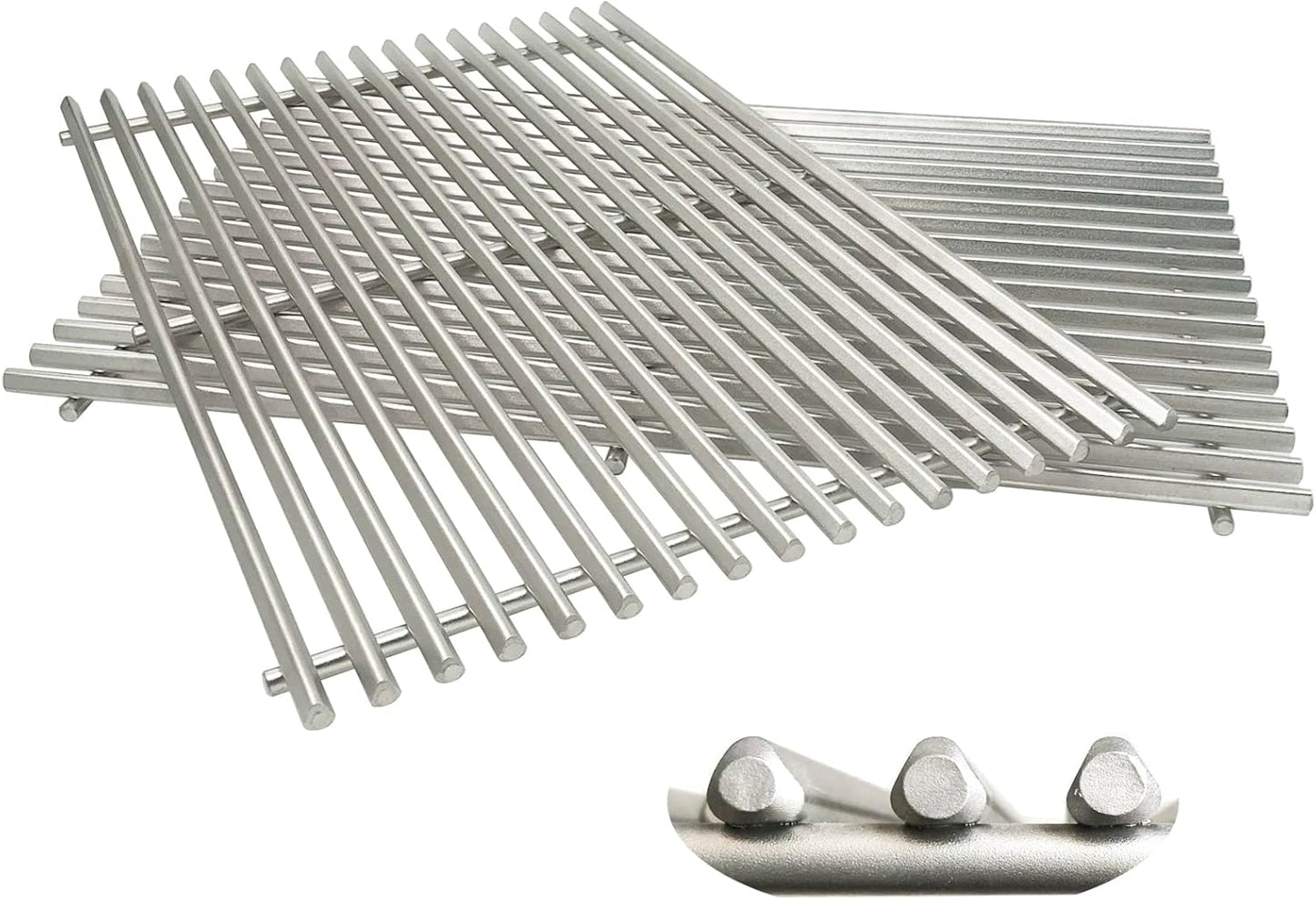 19.5" Cooking Grates for Weber Genesis 300 Series, Genesis E310 E320 E330 S310 S320 S330, 304 Stainless Steel Grill Grate Replacement Parts for Weber 7528 & 7524