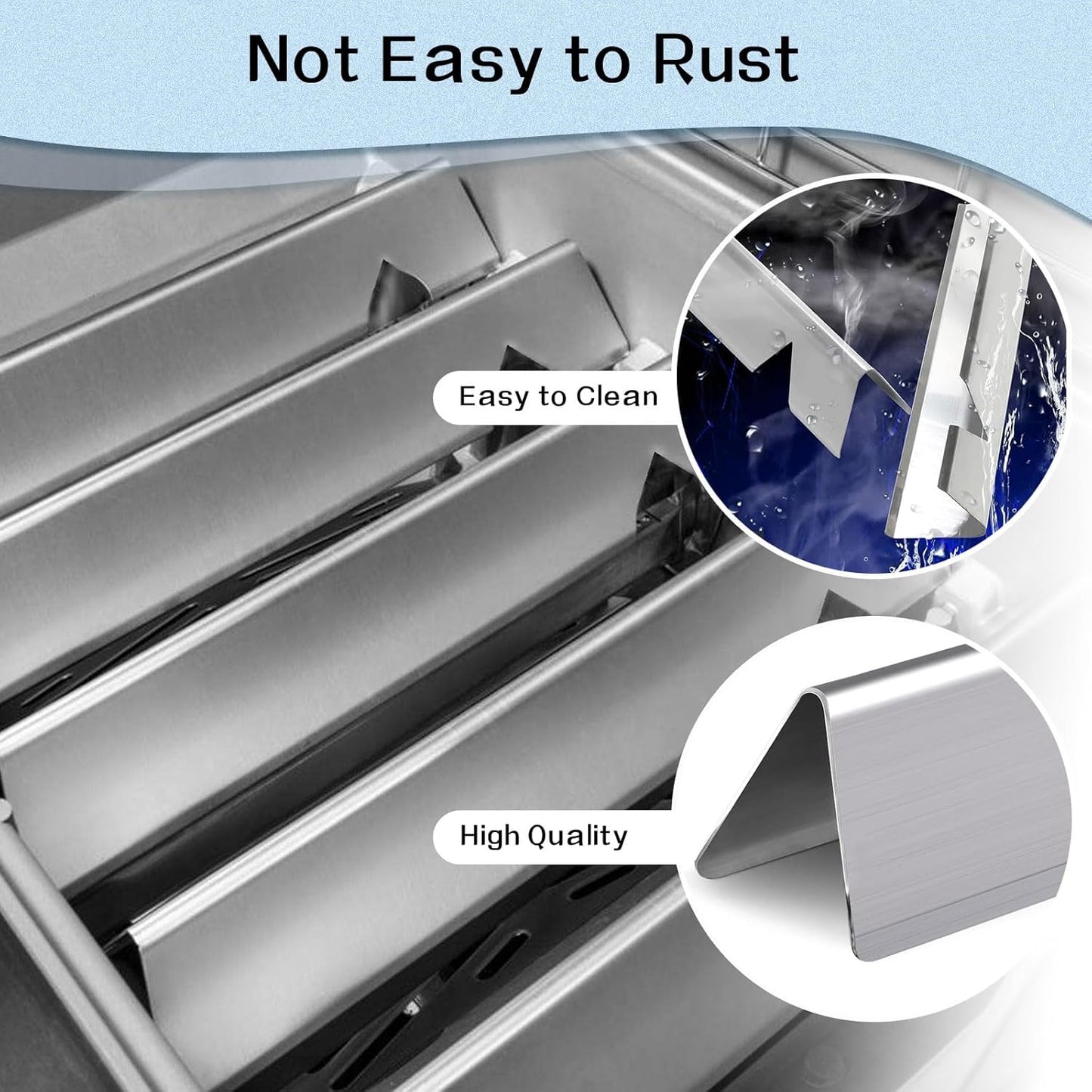 Flavorizer Bars and Heat Deflectors Grill Parts Repair Kit for Weber Genesis II 310