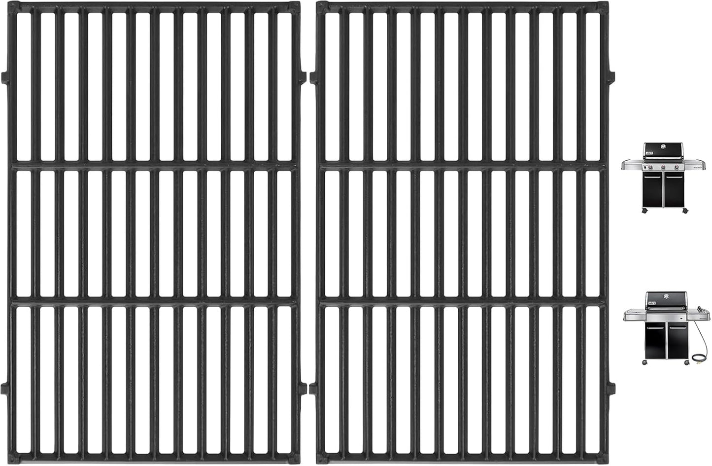 65937 7528 Grill Grates 19.5" Replacement for Weber Genesis Grill Parts 300 Series