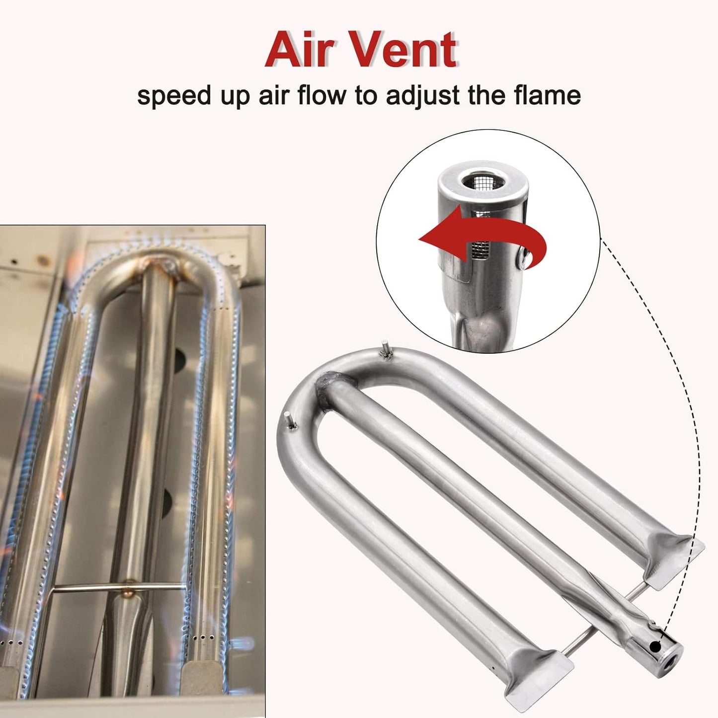 Grill Burner Replacement for American Outdoor 30NB, 24NB, 36NB, 36PC, Aog Grill Burner Replacement