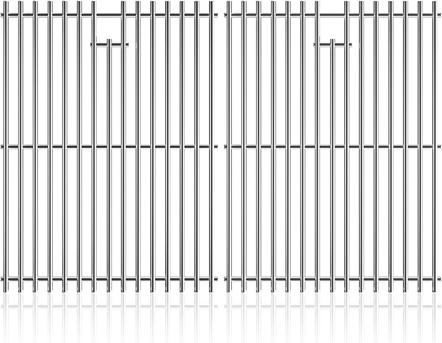 15 Inch Stainless Steel Cooking Grid Grate for Weber 7522, Spirit 200, Spirit E200, S200, S210, E210, Spirit 500,Genesis Silver A, Grill Replacement Parts for Weber 7521 7522 7523 65904 65905