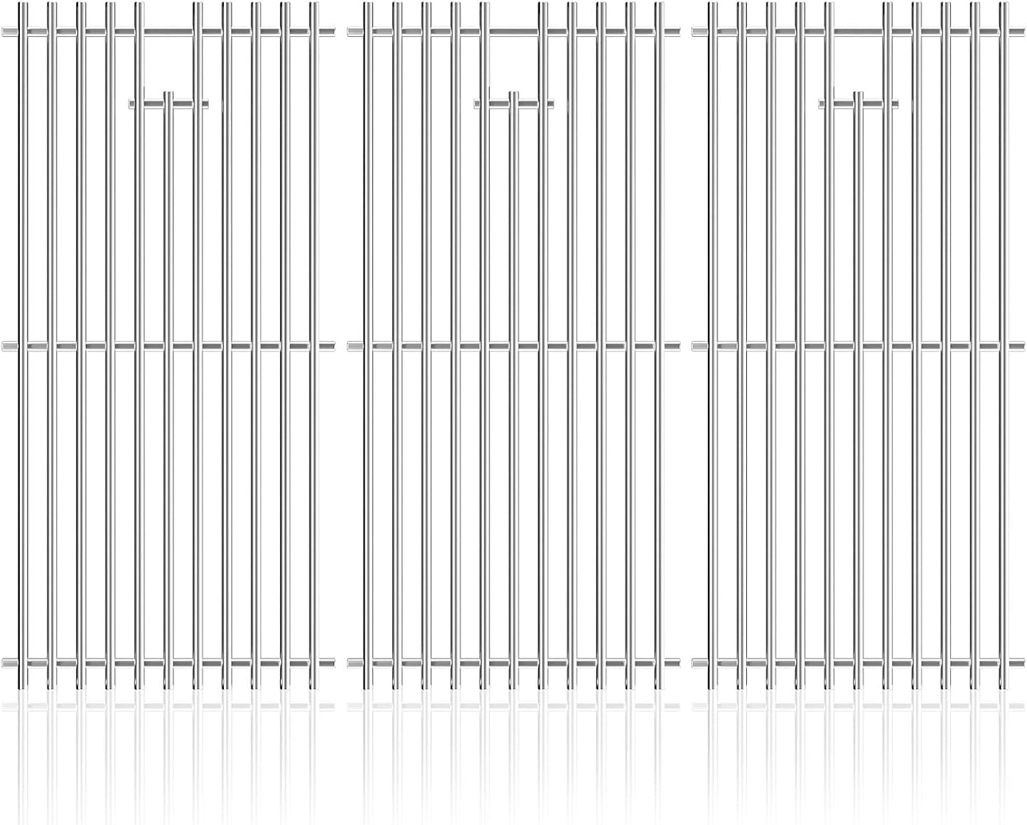 15 Inch Stainless Steel Cooking Grid Grate for Weber 7522, Spirit 200, Spirit E200, S200, S210, E210, Spirit 500,Genesis Silver A, Grill Replacement Parts for Weber 7521 7522 7523 65904 65905