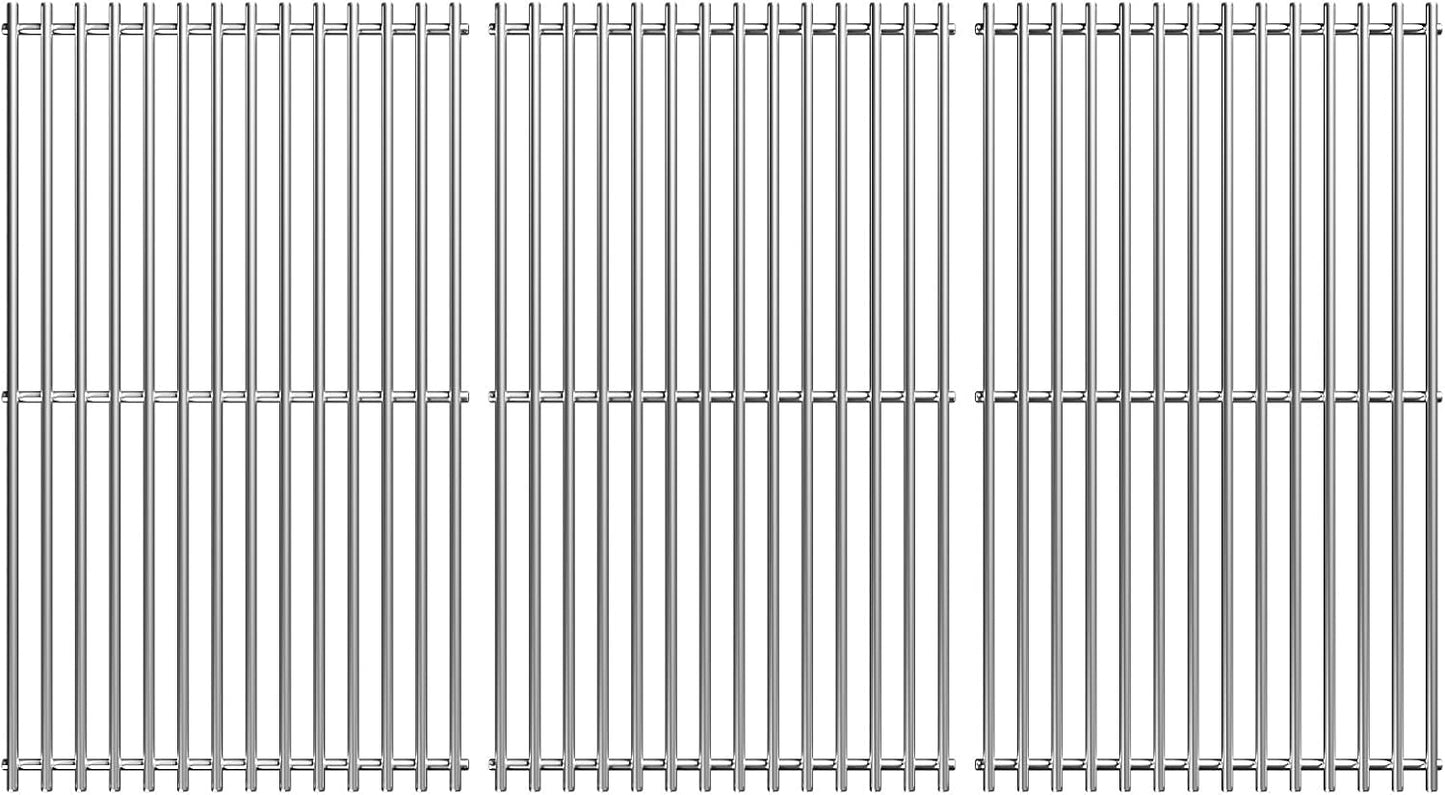 15 Inch Stainless Steel Cooking Grid Grate for Weber 7522, Spirit 200, Spirit E200, S200, S210, E210, Spirit 500,Genesis Silver A, Grill Replacement Parts for Weber 7521 7522 7523 65904 65905