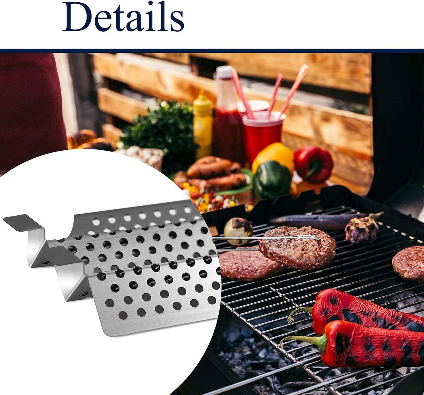 Grill Parts Replacement, 4pc Stainless Steel Heat Plate Shield for Model Viking VGBQ 30 in T Series, VGBQ 41 in T Series, VGBQ 53 in T Series, VGBQ30, VGBQ41, VGBQ53, Tamer Burner Cover