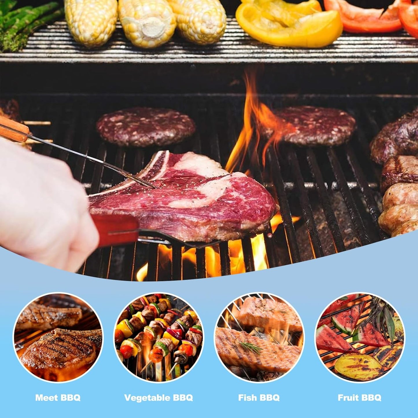 19 1/2" Grill Grates and 17.5 inch flavorizer bar and Heat Deflector Replacement Parts for Weber Genesis 300 Series E-310 E-320 E-330 S-310 S-320 S-330 EP-320 ESP-310 ESP-320 Gas Grills