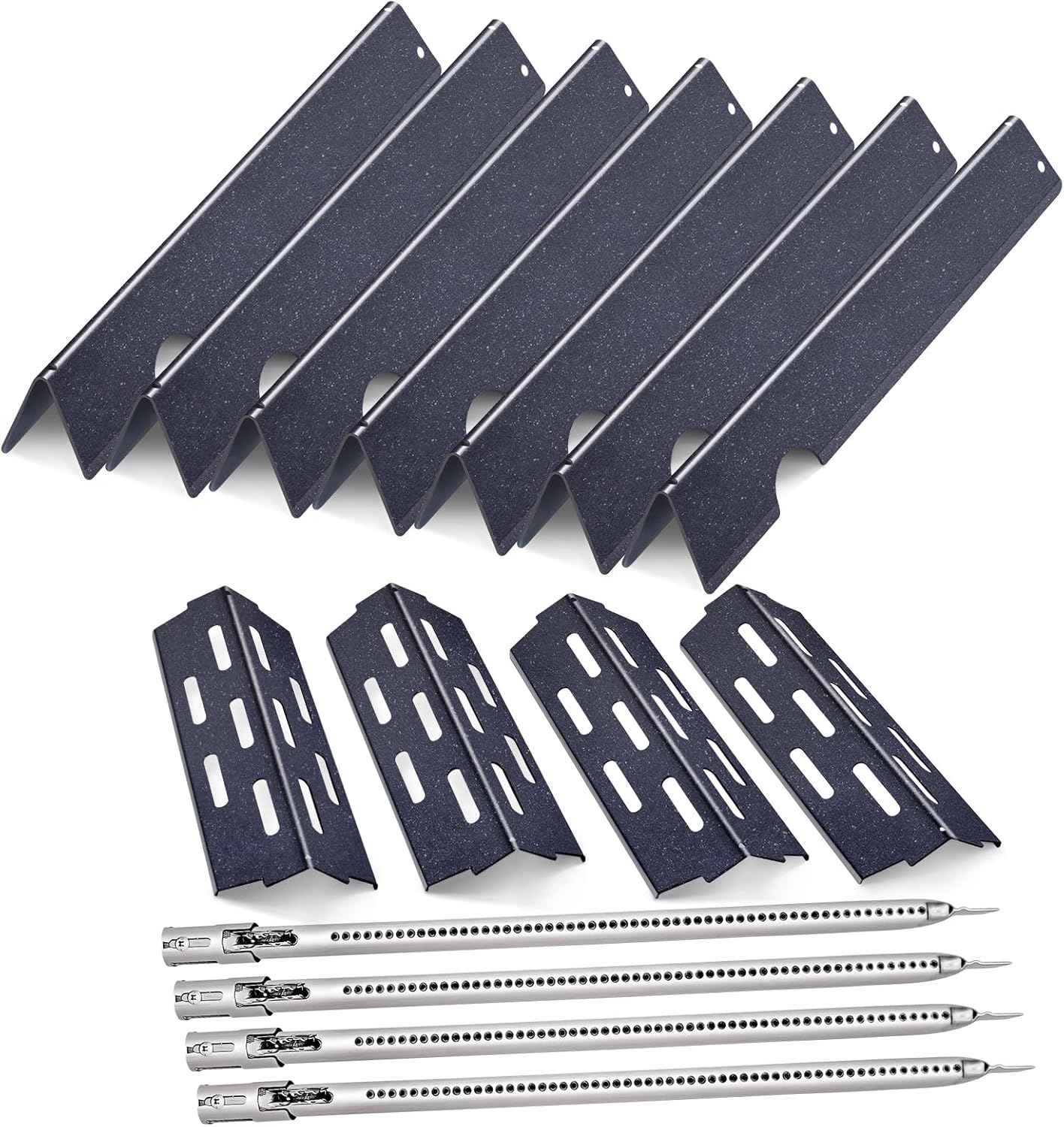 Grill Burners Grill Flavorizer Bars for Weber Genesis II E-410, S-410, Genesis II LX E-440, S-440, 66041, 66033, 66796, 67489, 67490, 67491, BBQ Gas Grill Replacement parts Heat Deflectors 17”