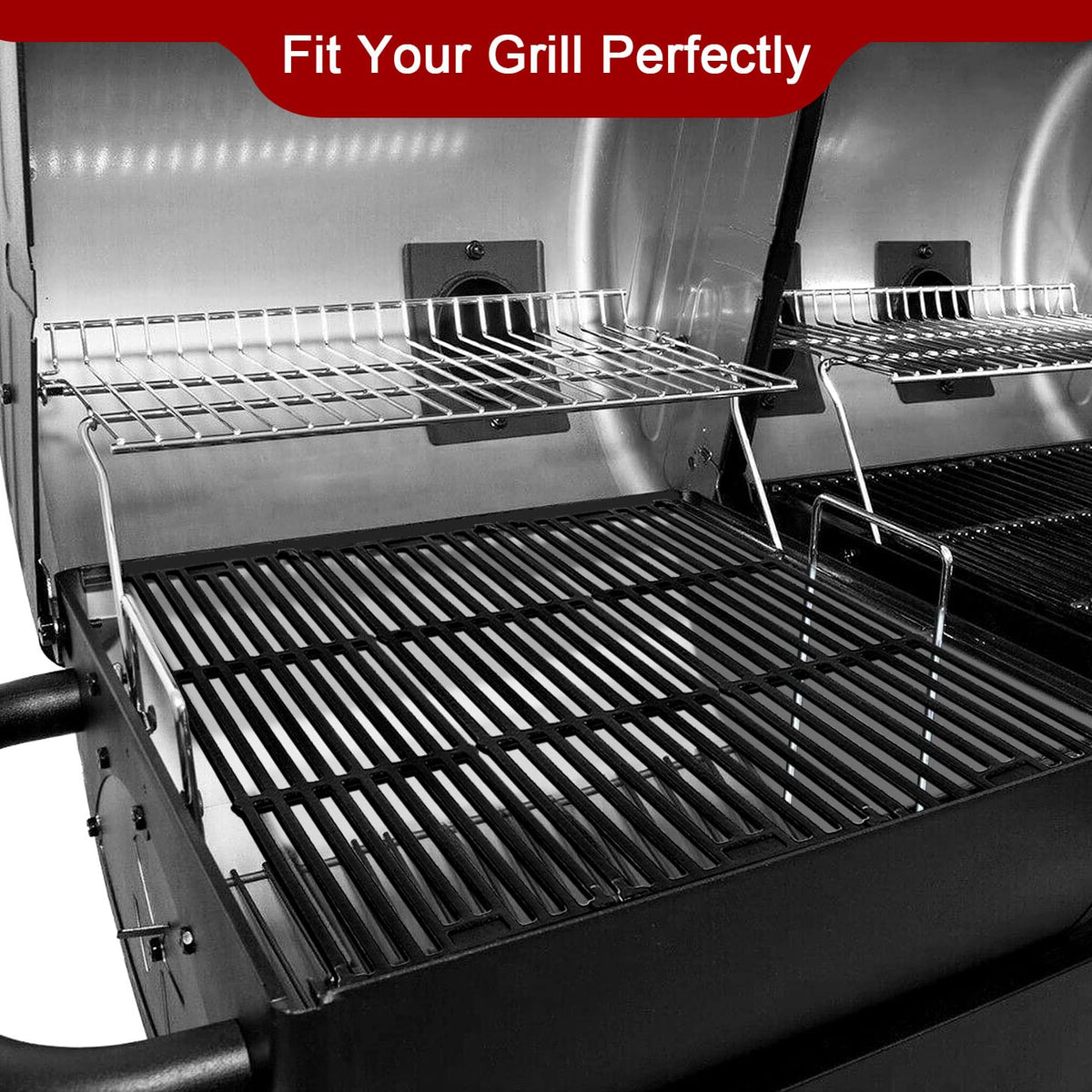 GGC 19-3/4" Cast Iron Grill Grates 3-Pack for Chargriller 3001 5050 3008 3030 4000 5252
