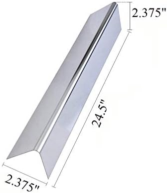 24.5 inch Flavorizer Bar Replacement for Weber 7539, 7540, Genesis 300 Series E-310, E-320, S-310, S-320, EP/CEP 310 & 320 (with Side Mounted Control Panels), 5-Pack Stainless Steel Flavor Bar