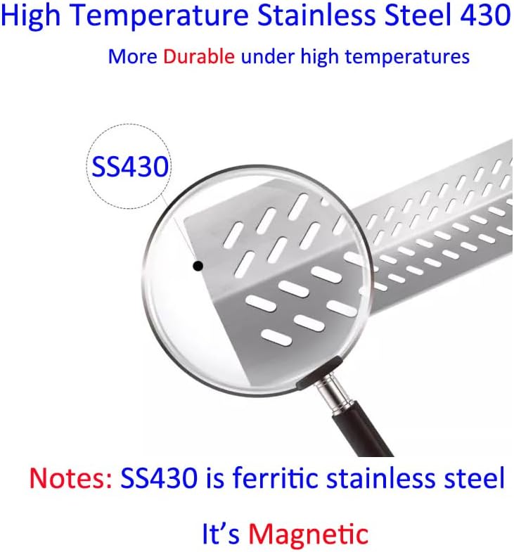 Bull Grill Burner, Flame Tamer & Heat Shield Kit – Fits Bull, Lion, Cal Flame 4-Burner Grills