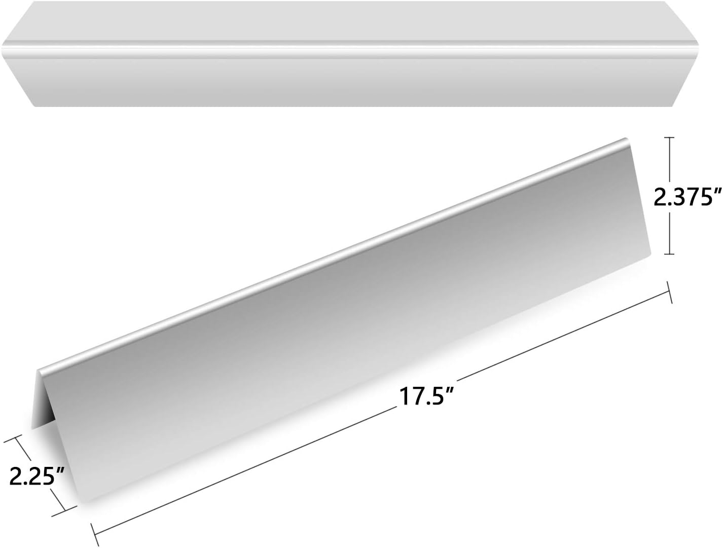 7620 17.5" Stainless Steel Flavorizer Bars Heat Plate Replacement for Weber Genesis 300 Series E-310 E-320 E-330 EP-310 EP-320 EP-330 S-310 S-330 Gas Grills (2011-2016 With Front Control Knobs)