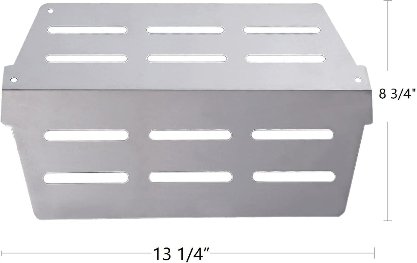 17.5 inch flavorizer bar and Heat Deflector Replacement for Weber 7620 7622, Genesis 300 Series E310 E320 E330 EP310 EP320 EP330 with Front Control Knob(2011&Newer)