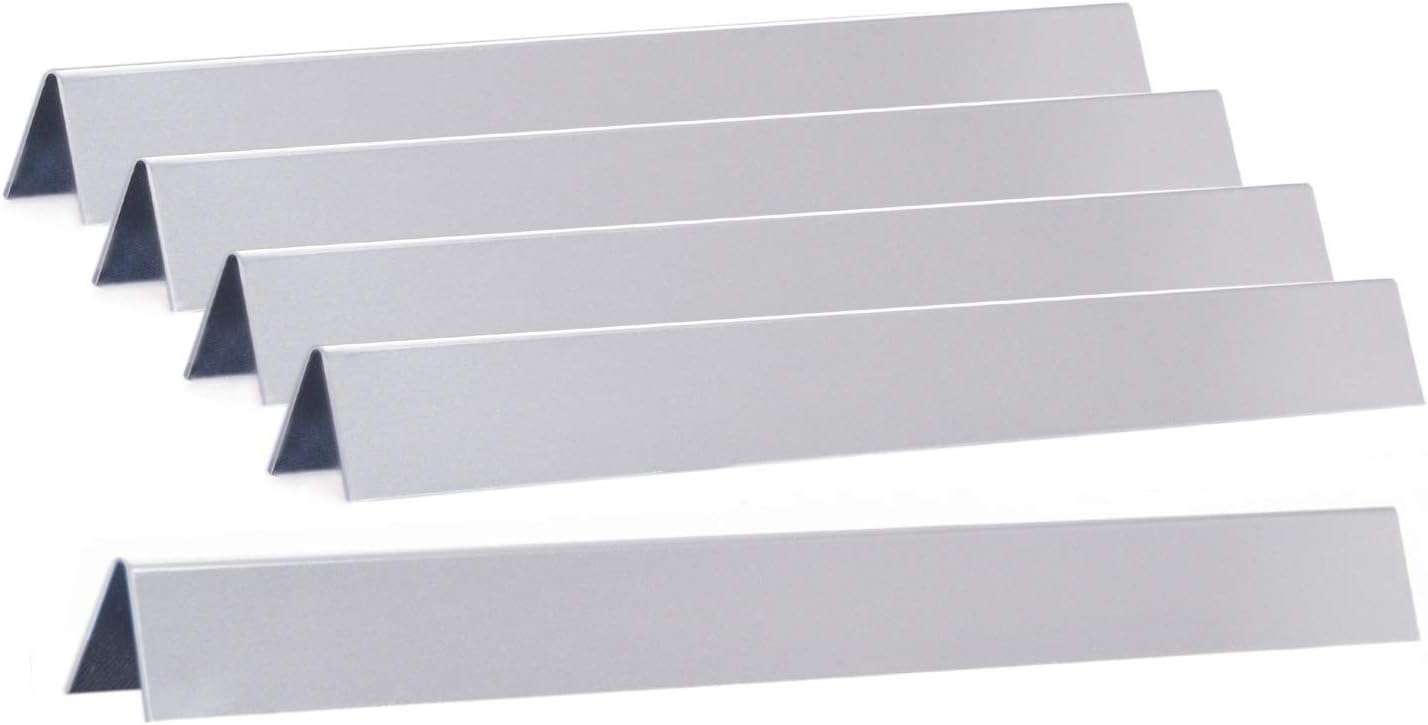 24.5 inch Flavorizer Bar Replacement for Weber 7539, 7540, Genesis 300 Series E-310, E-320, S-310, S-320, EP/CEP 310 & 320 (with Side Mounted Control Panels), 5-Pack Stainless Steel Flavor Bar